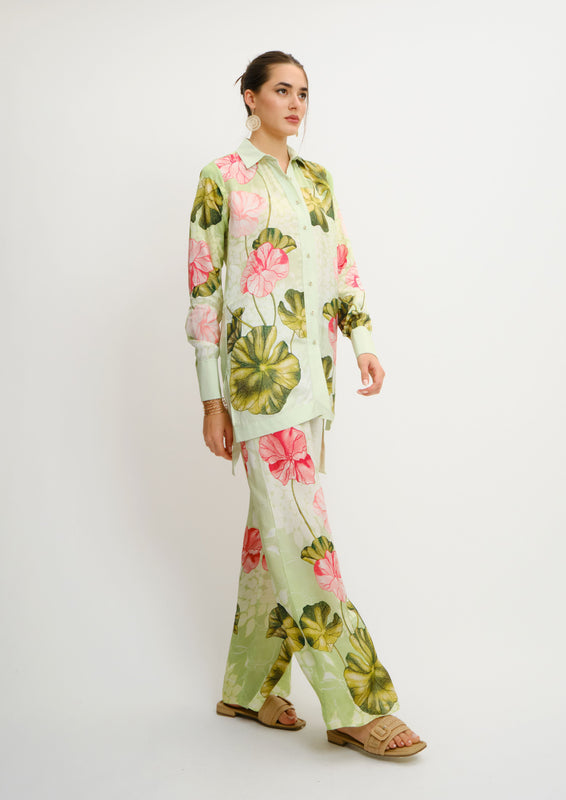Lounge Trousers Jardin Du Jour in Elegant Twill
