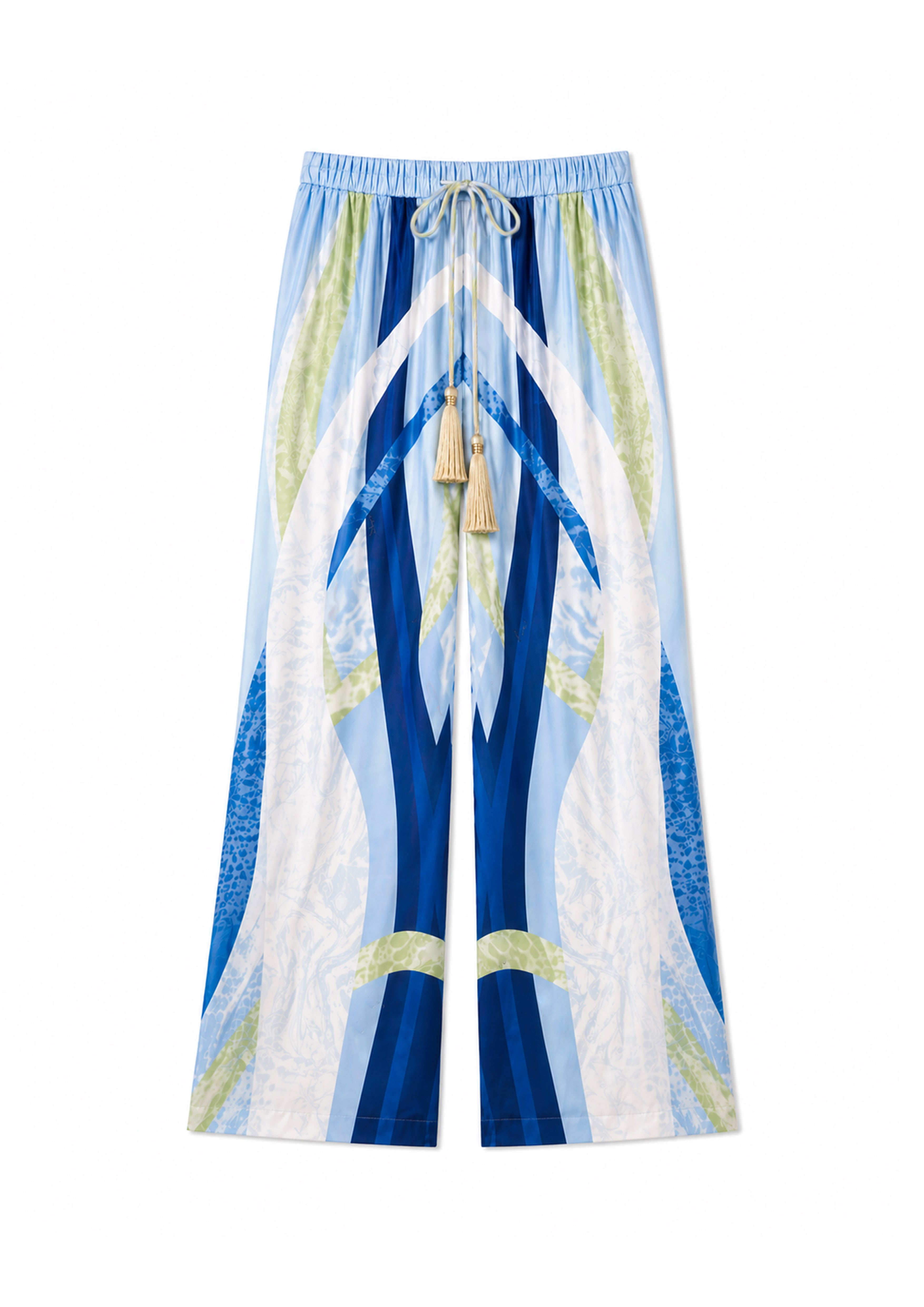Wide-Fit Summer Breeze Trousers Sahara Giorno in Natural Crepe