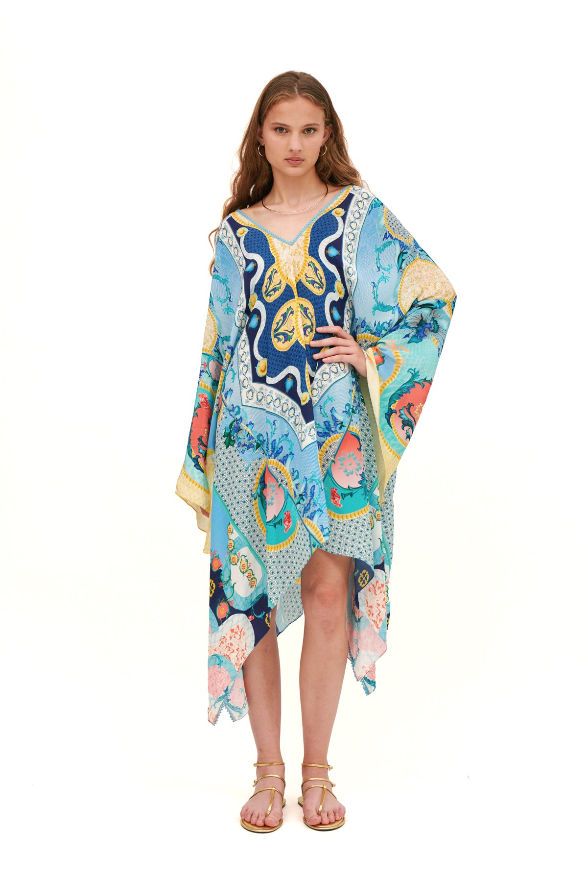 ASYMMETRIC KIMONO  MINI KAFTAN