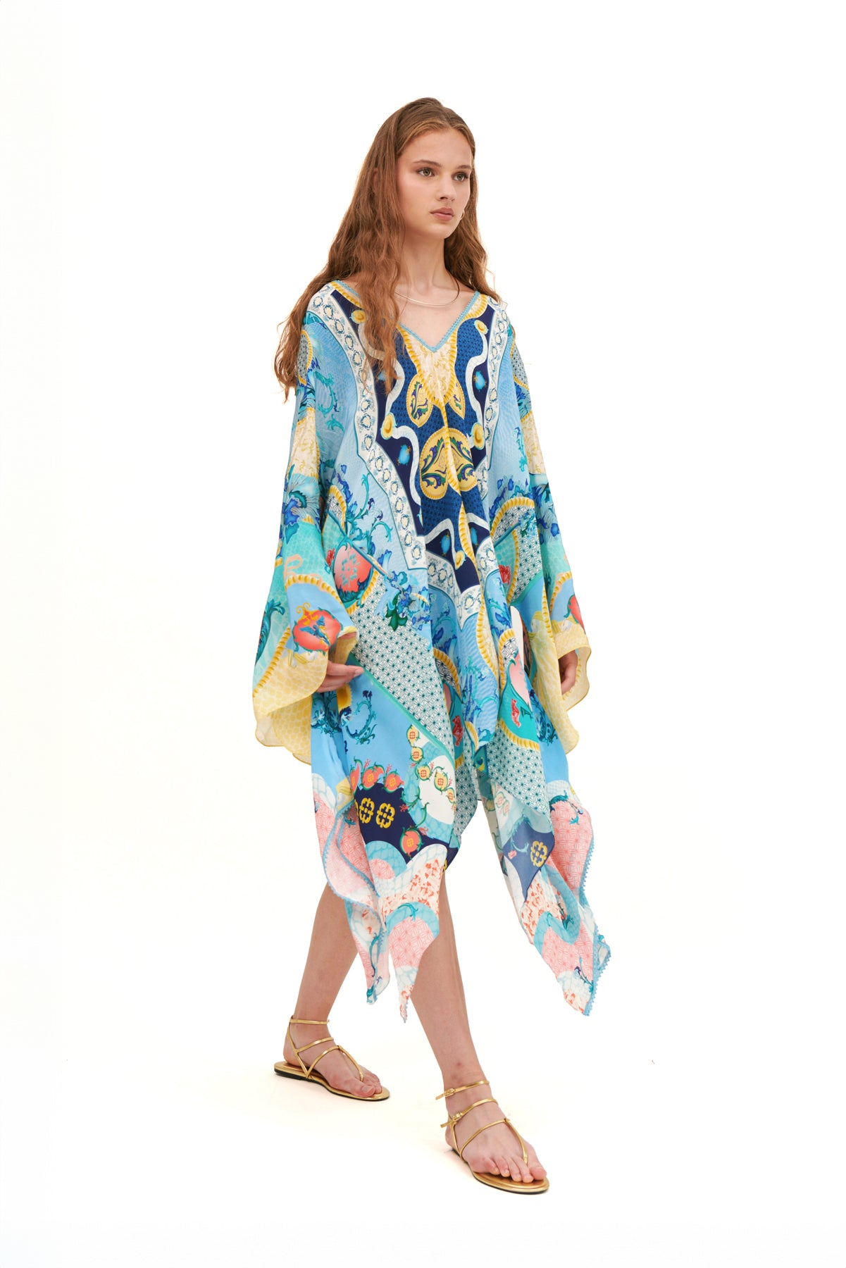 ASYMMETRIC KIMONO  MINI KAFTAN