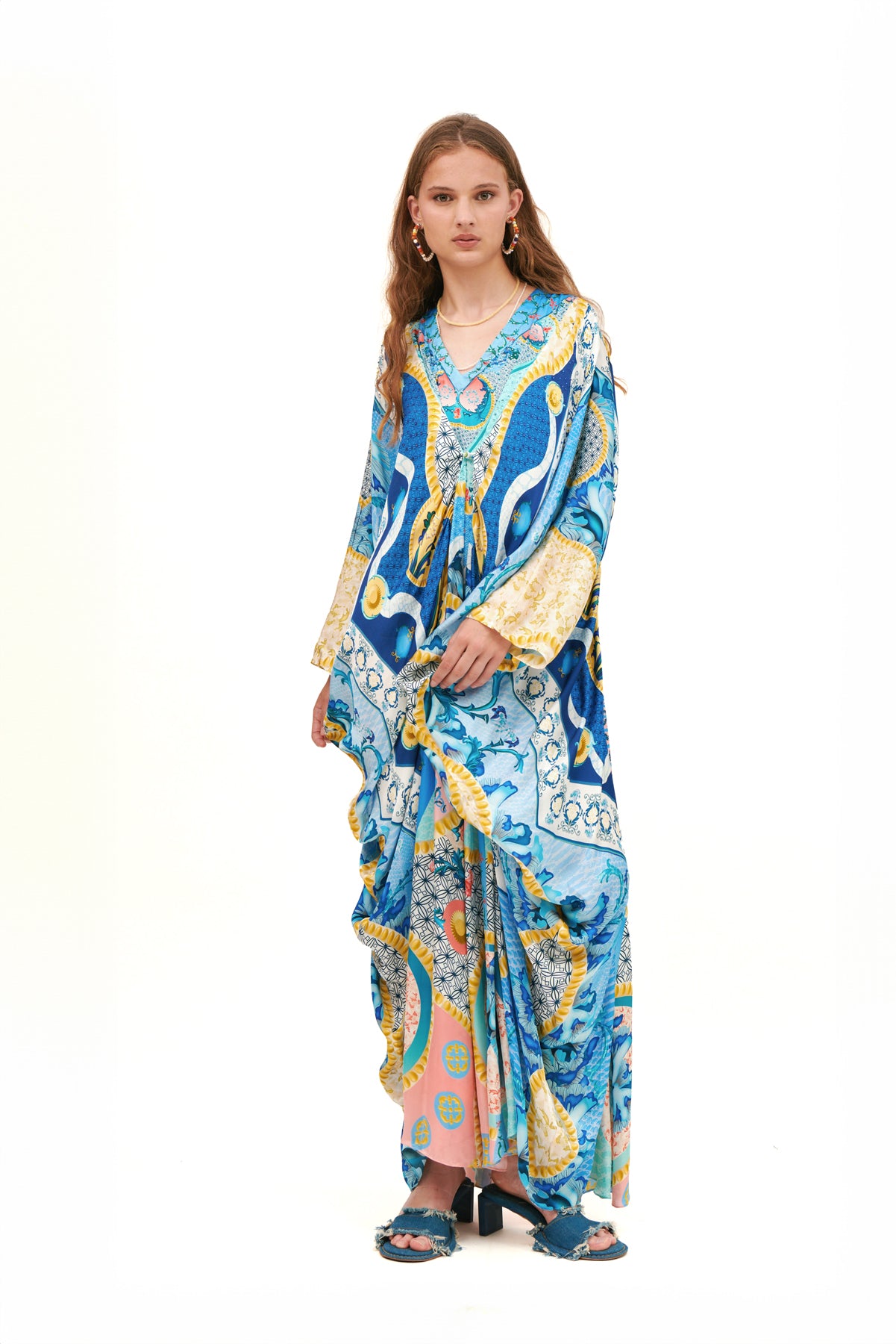 DRAPED KAFTAN