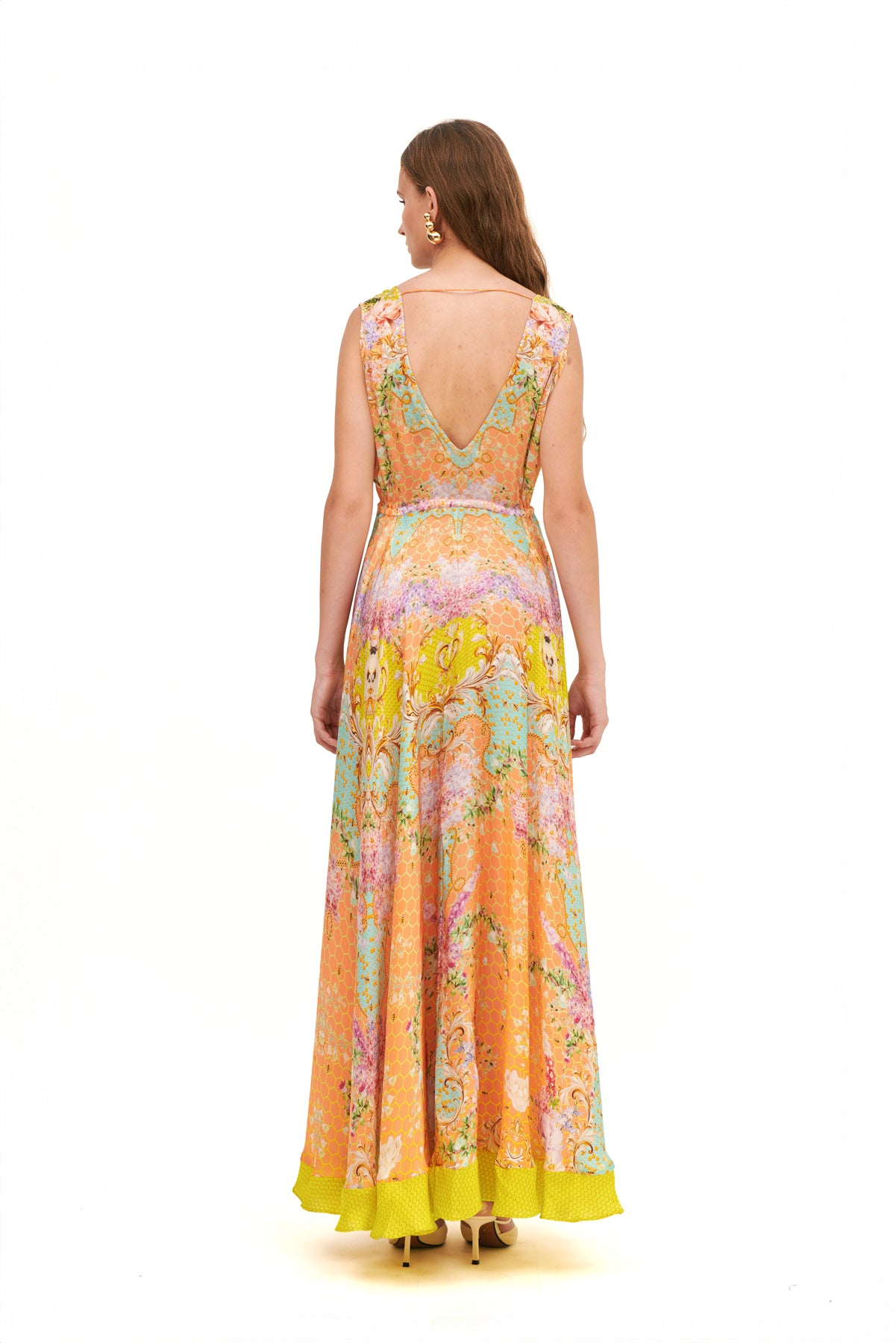V - SHAPE LONG DRESS
