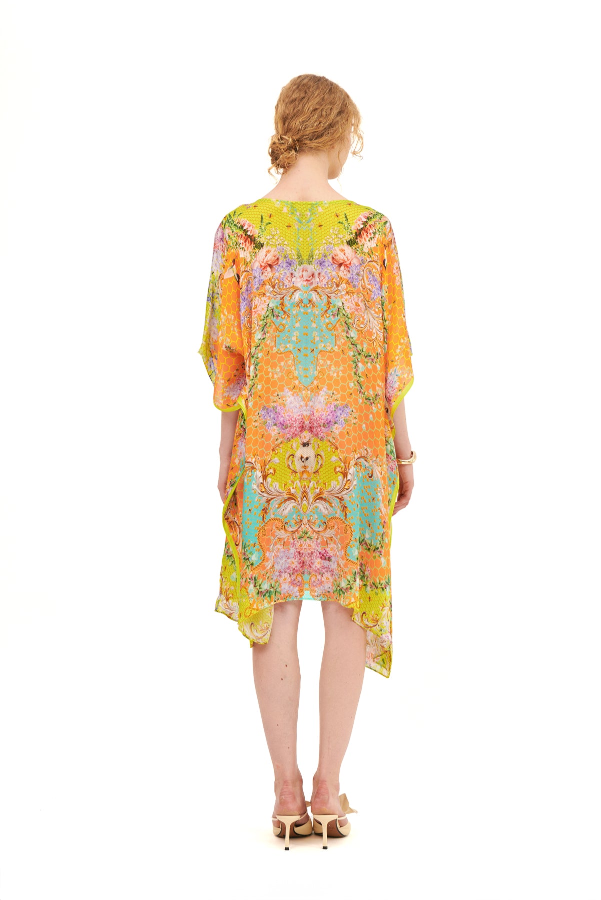 MINI KAFTAN WITH NECK DETAILS