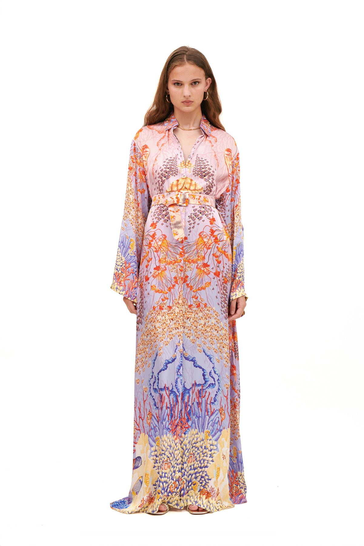 Long over-size chemisier with a relaxed fit and chic, effortless design.