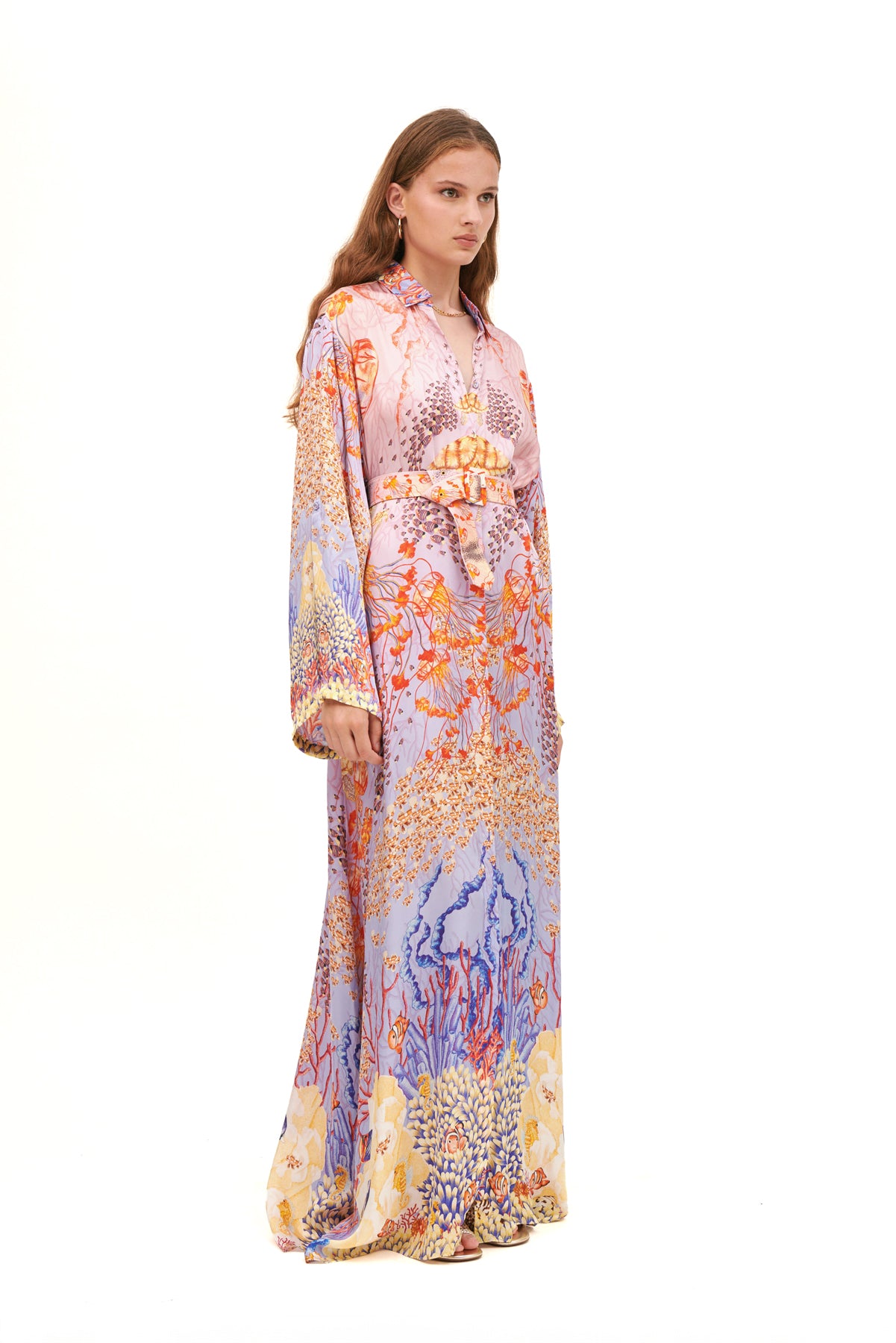 Long over-size chemisier with a relaxed fit and chic, effortless design.