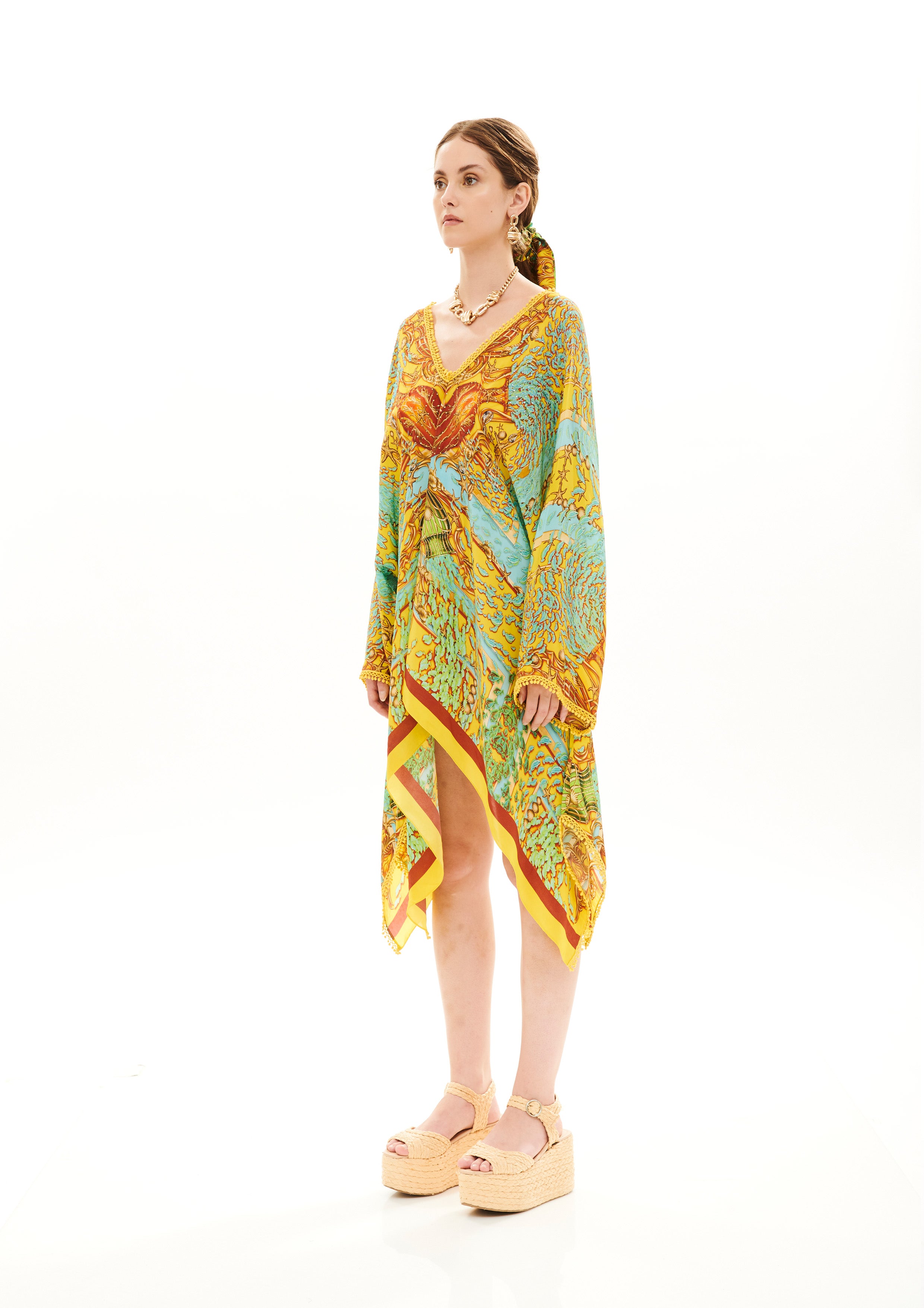 KIMONO CUT MINI KAFTAN