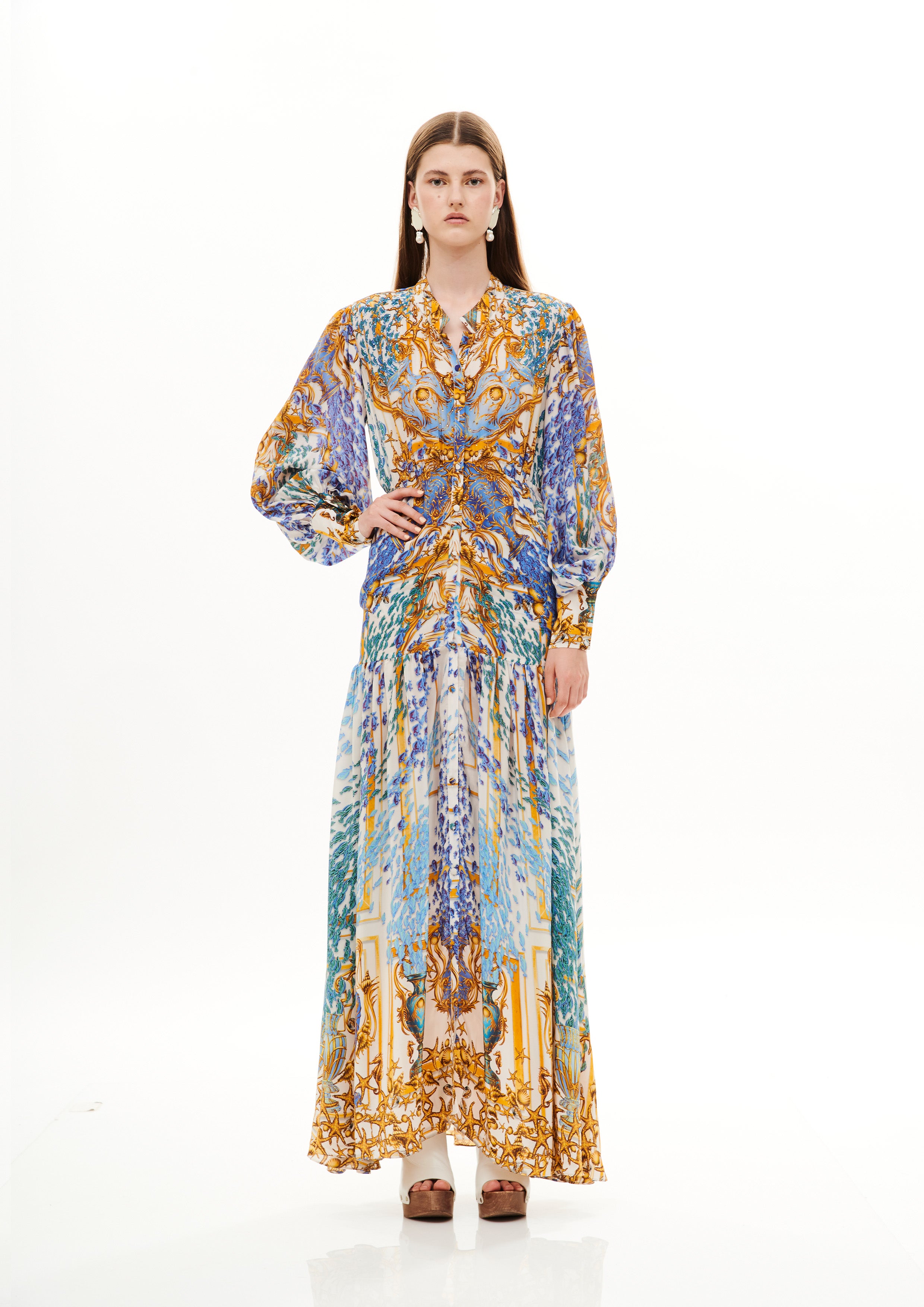 Rich Puff Chemisier Poseidon Dream Day in natural crepe