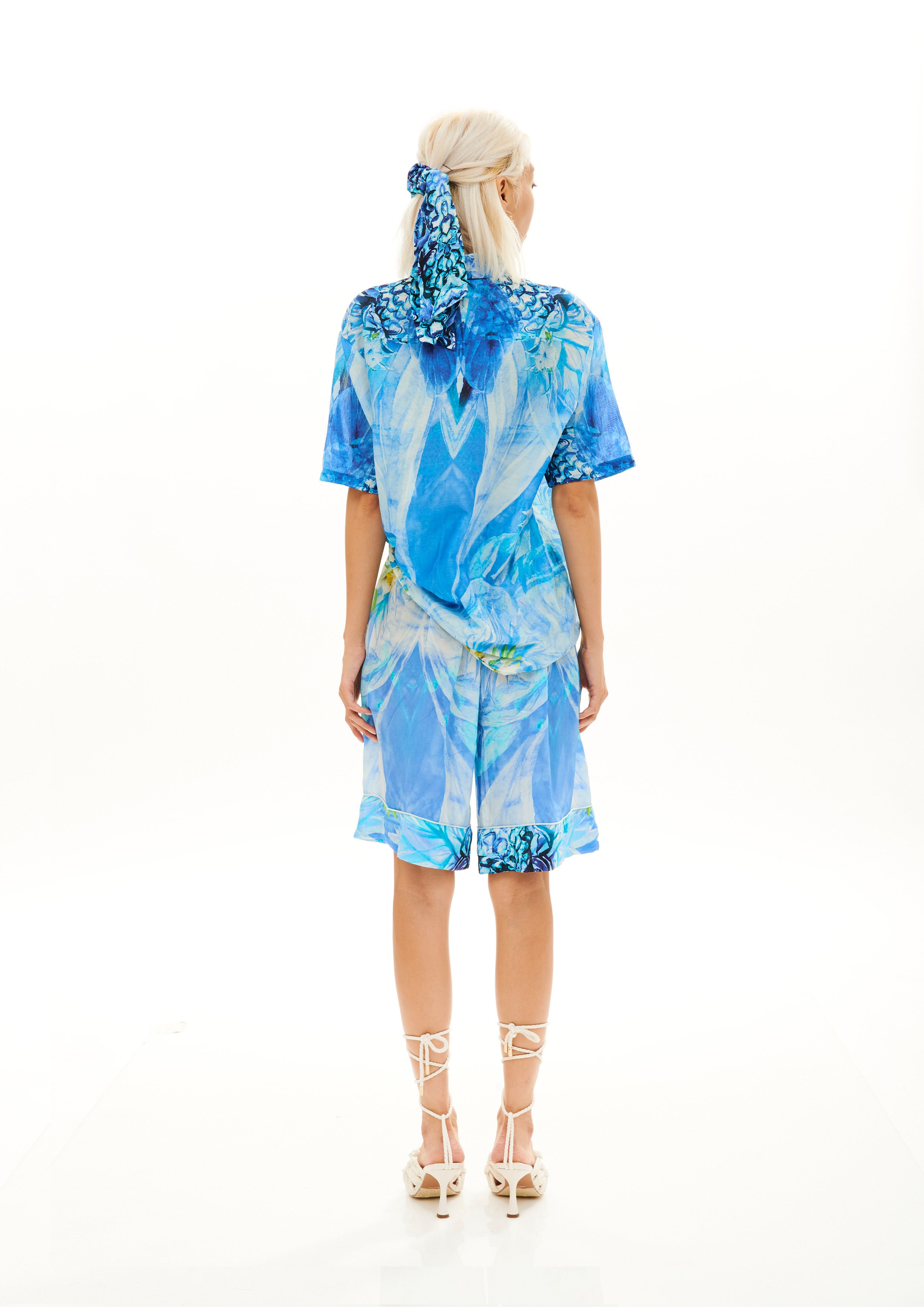 Half Sleeve Shirt Tropical Fresh Breeze in chandery fabric