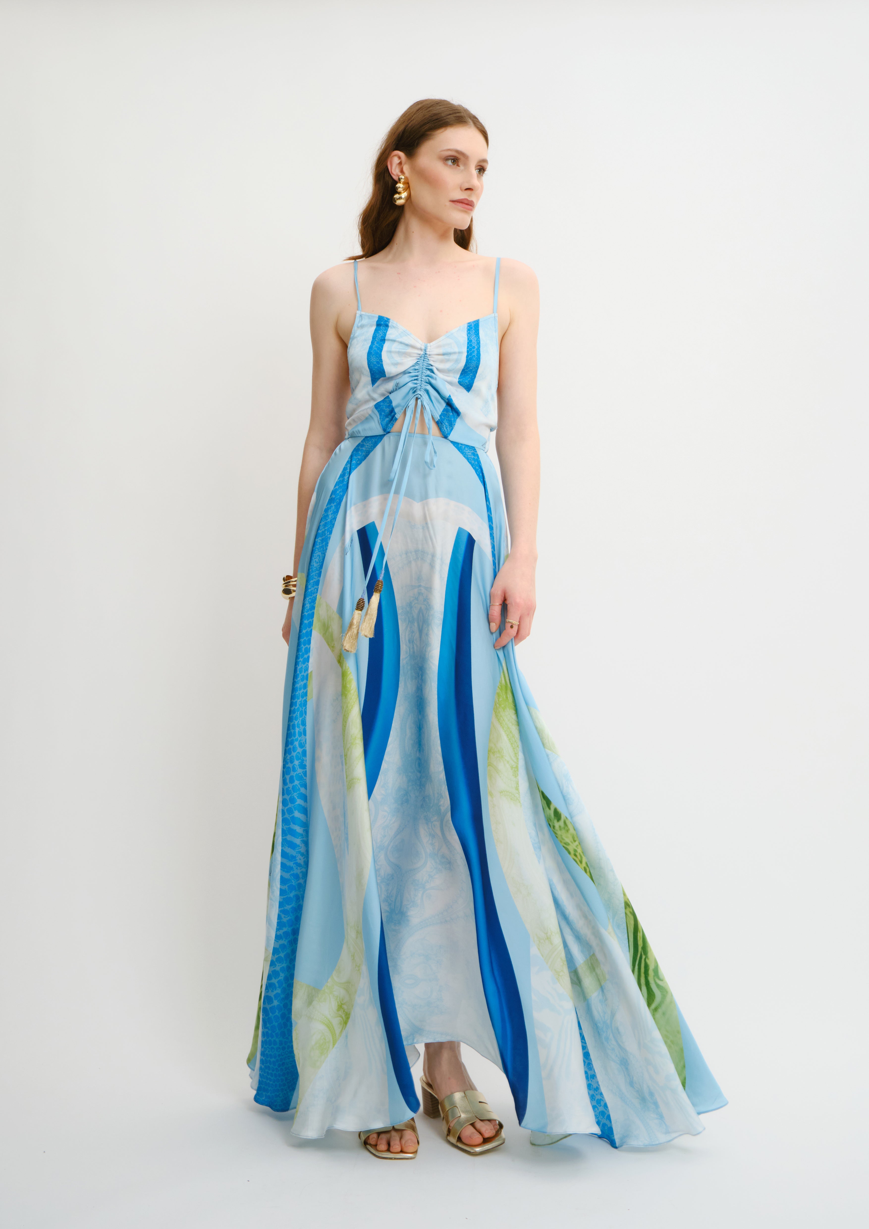 LUNA BOW MAXI DRESS