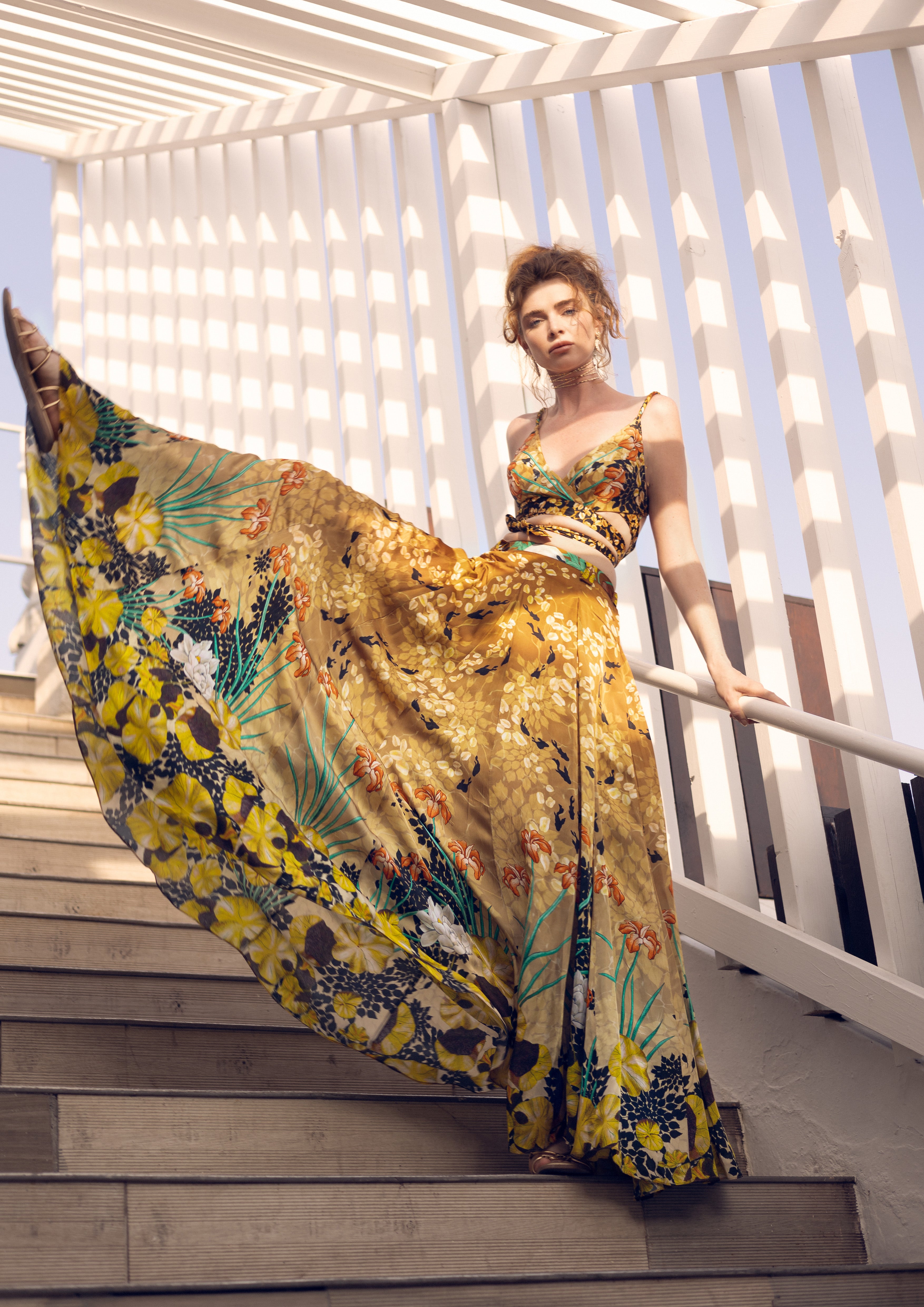 TRIANGLE MAXI SKIRT