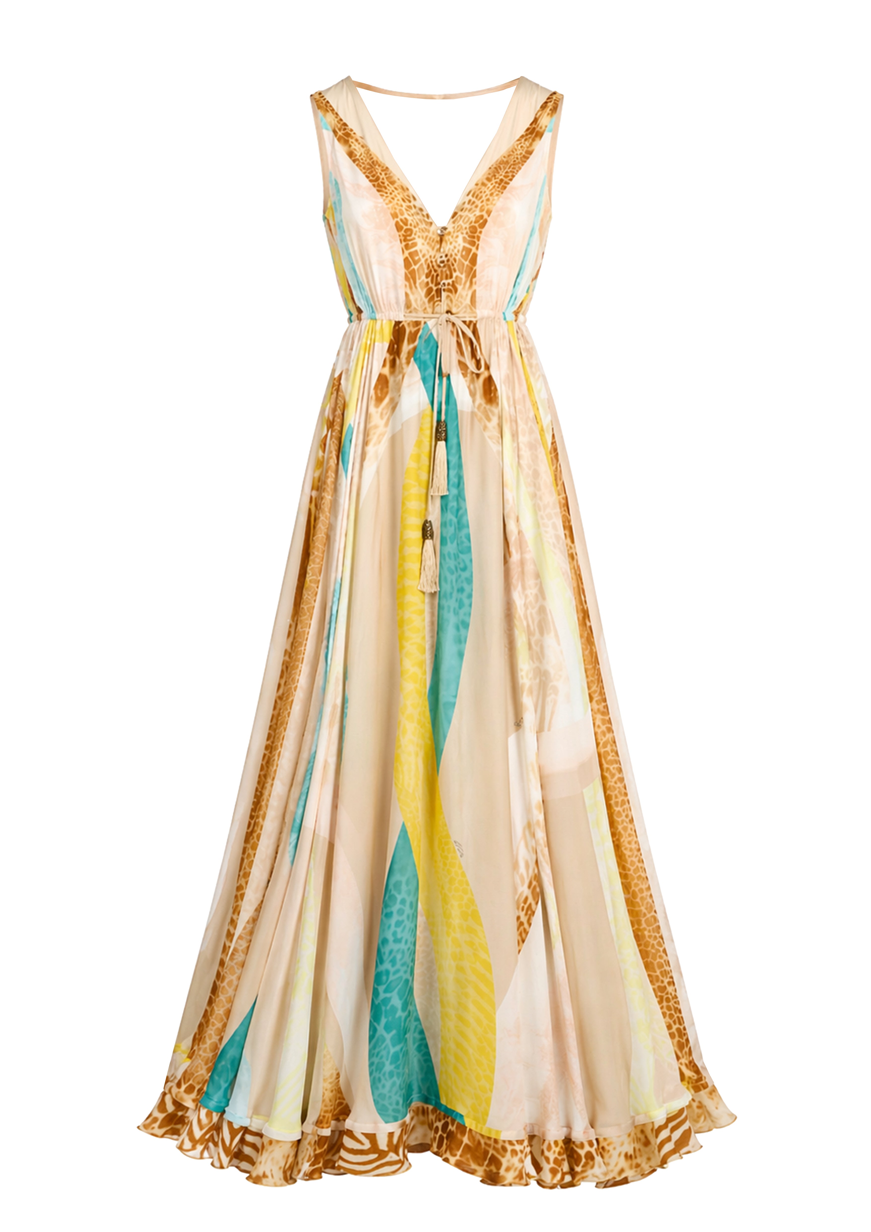 Viola Maxi Dress Sahara Giorno in Cherry Satin