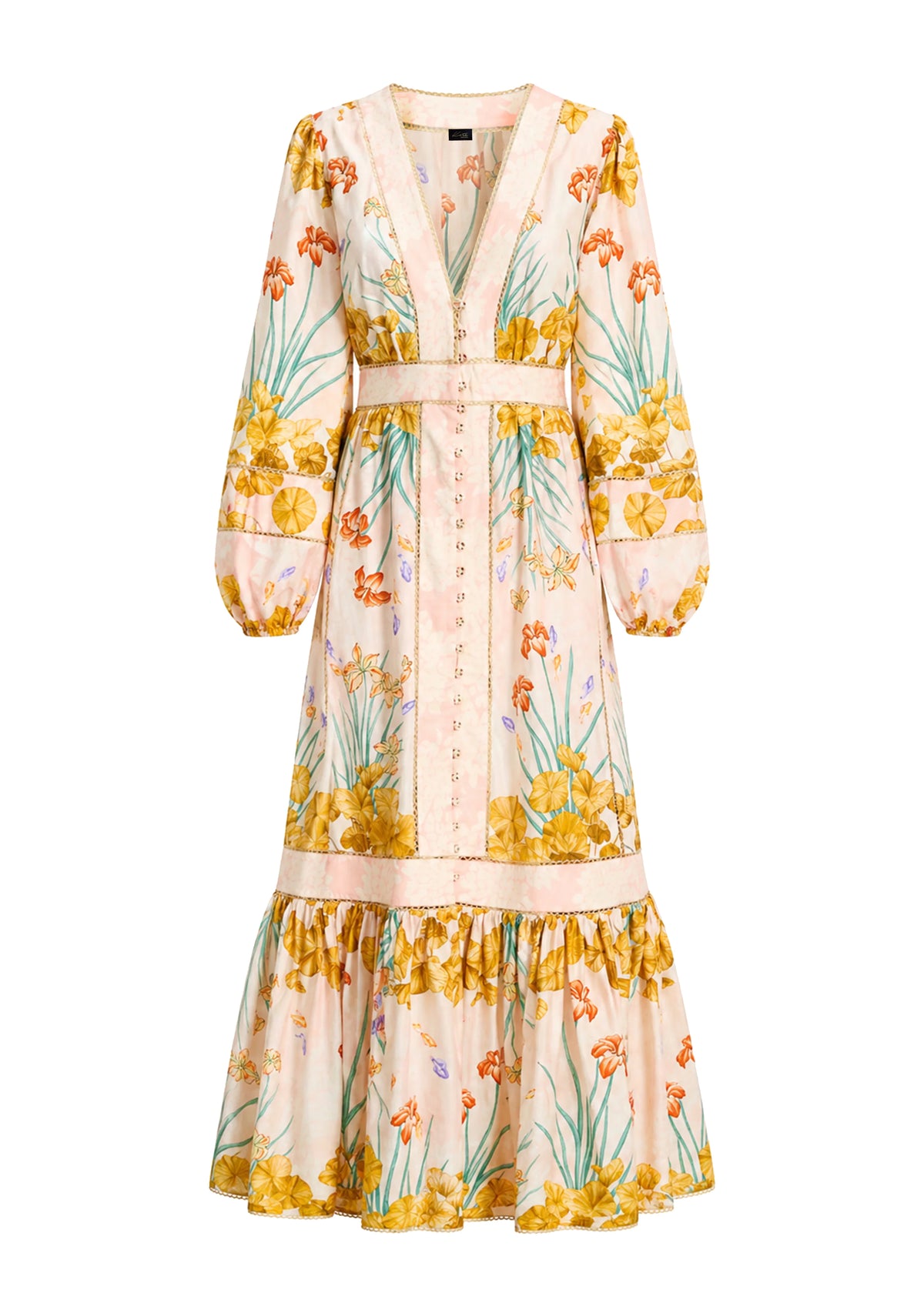 Koré Collections Poesia Maxi Chemisier in the Jardin au Soleil print