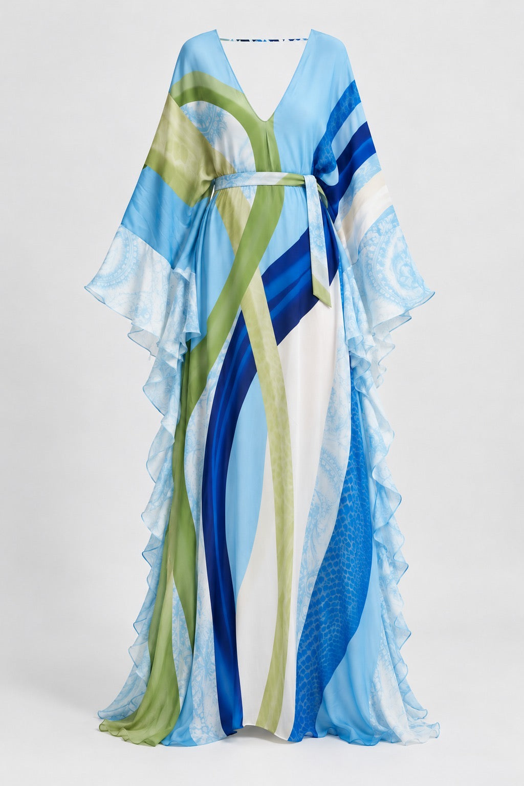 Koré Collections Sahara Sera printed kaftan styled for an elegant resort look.