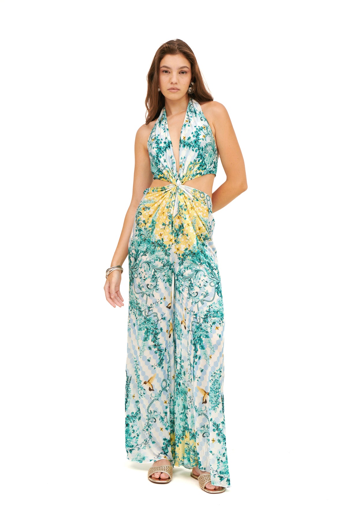 TWO PANELS WRAPAROUND JUMPSUIT