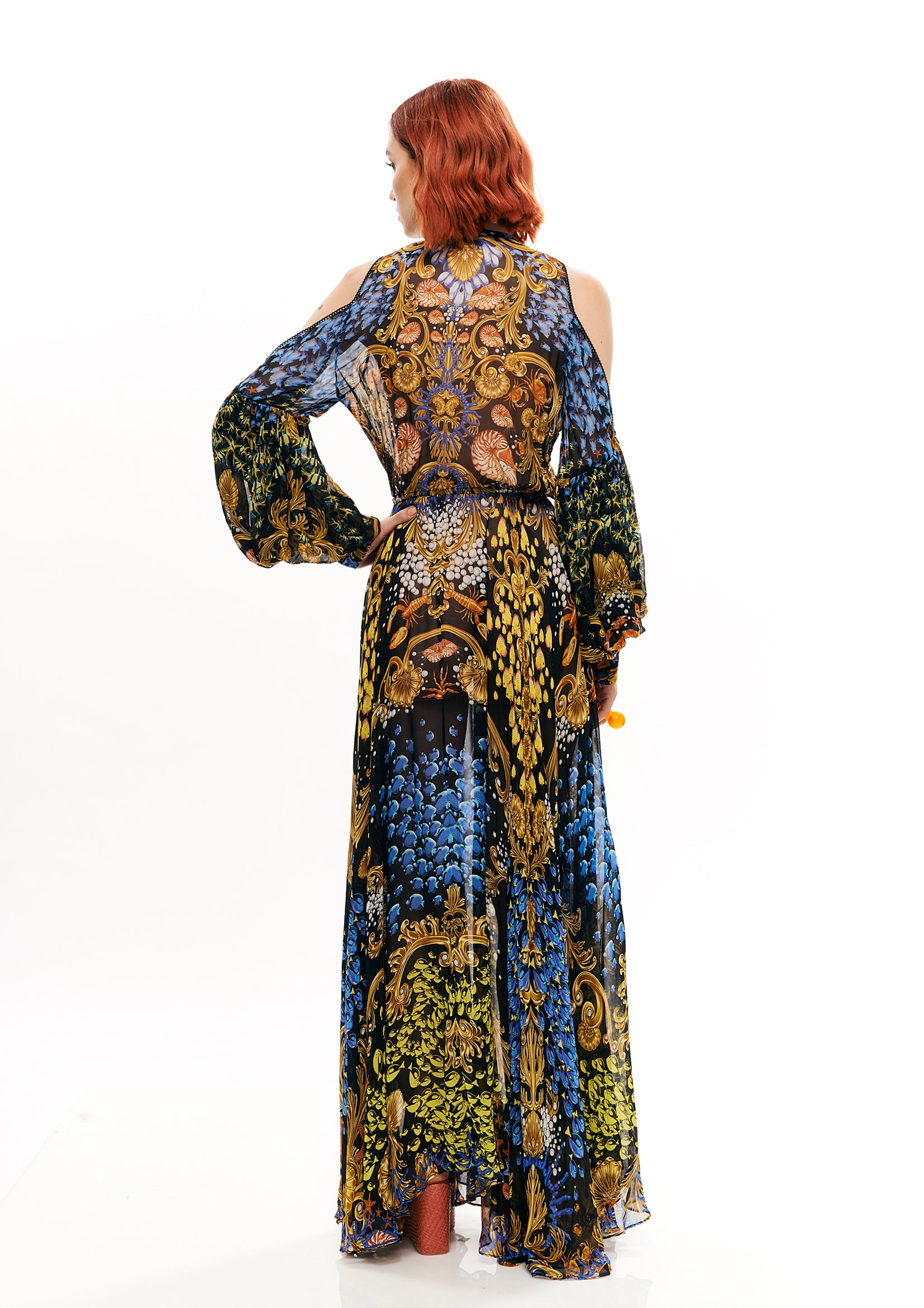 BALOON ARMS LONG DRESS