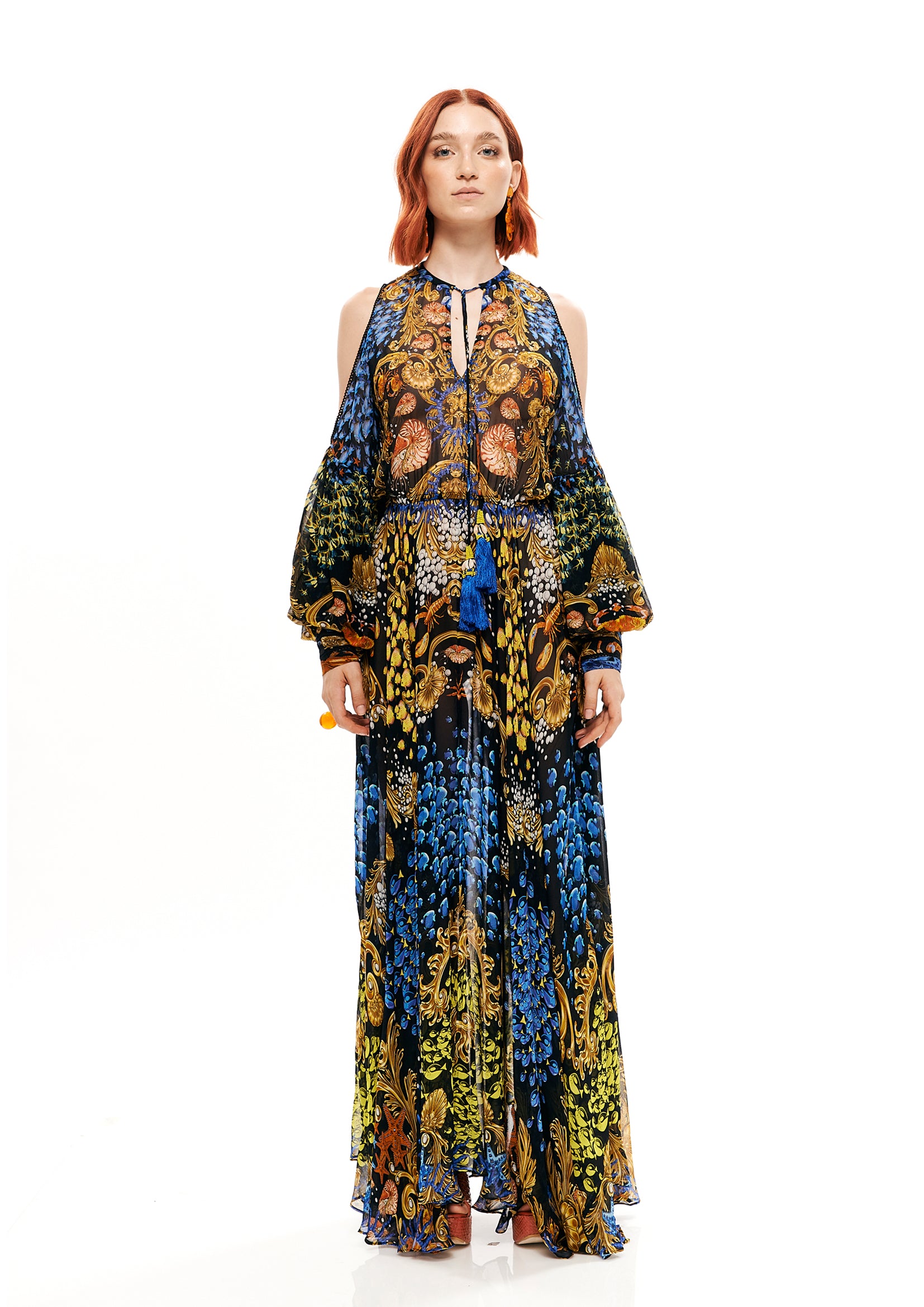 BALOON ARMS LONG DRESS