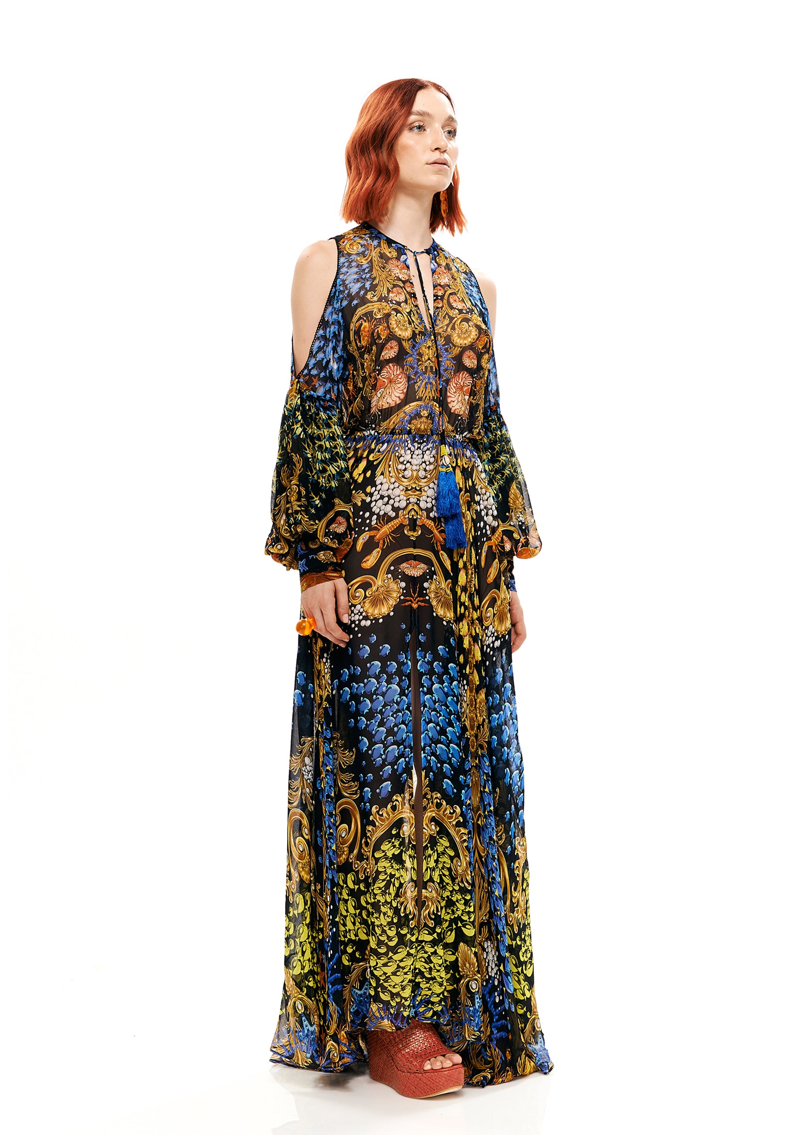 BALOON ARMS LONG DRESS