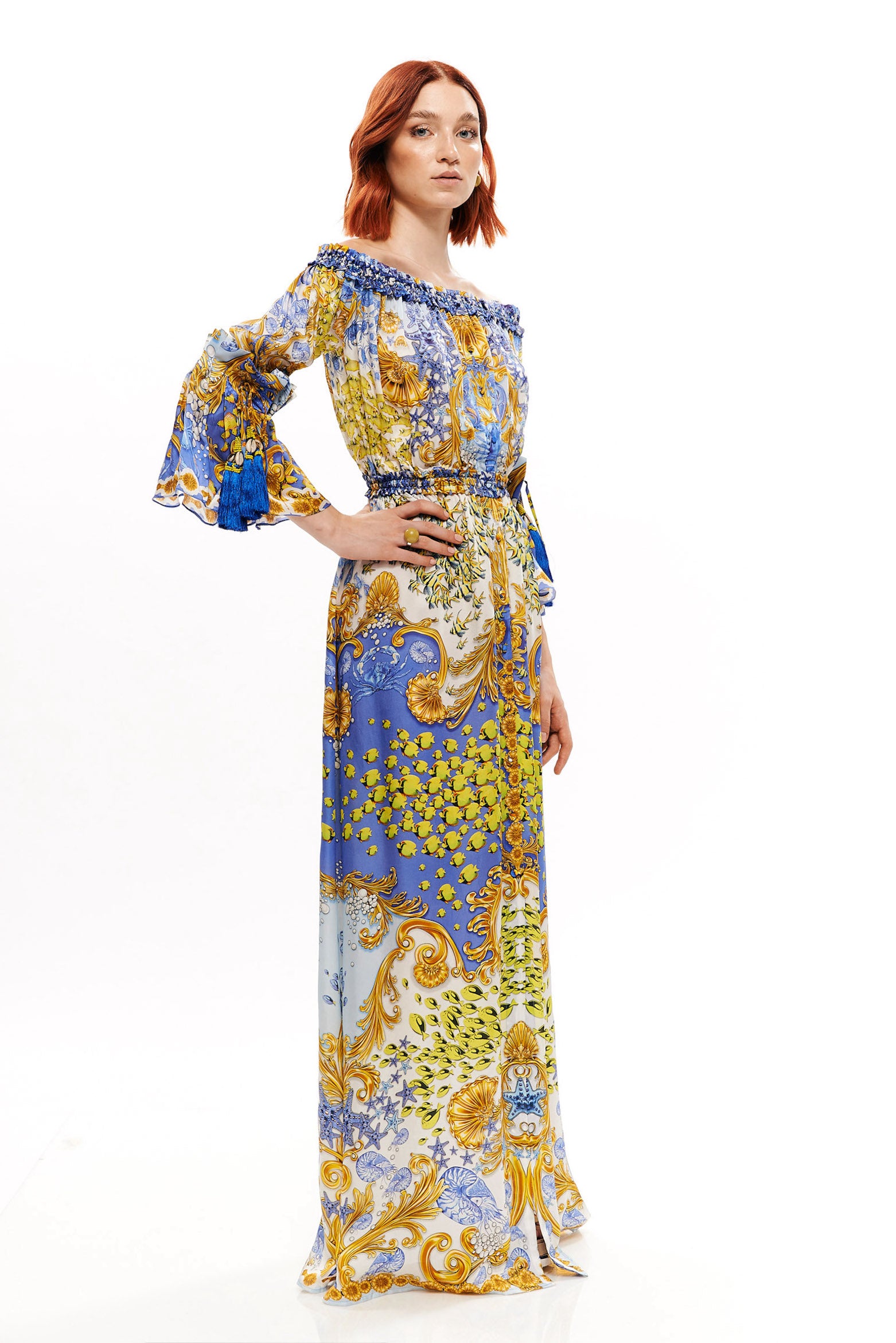 OFF-SHOULDER SUNDRESS