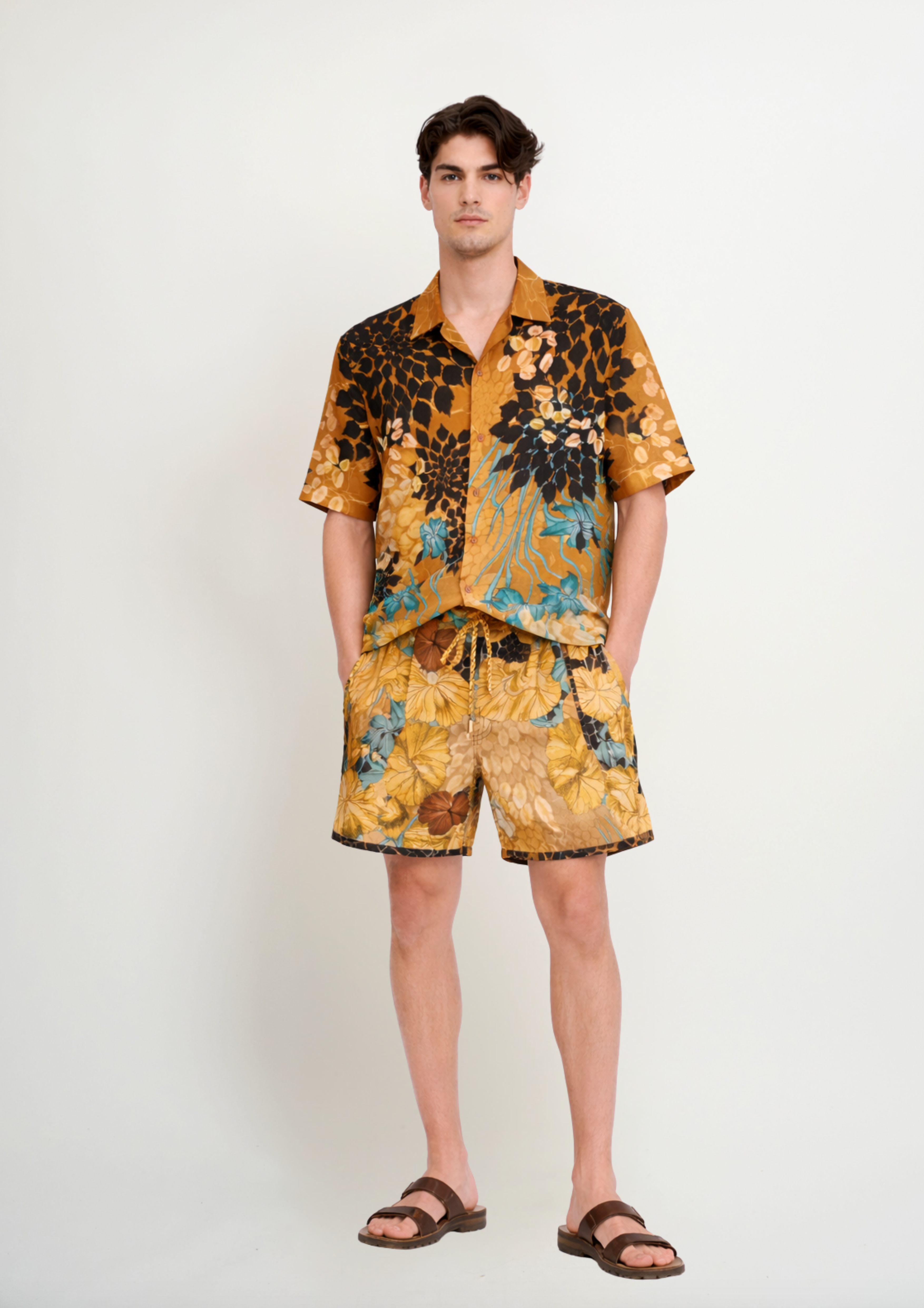 Short Swimming Trunks Jardin De Lune for Relaxed Resort Wear