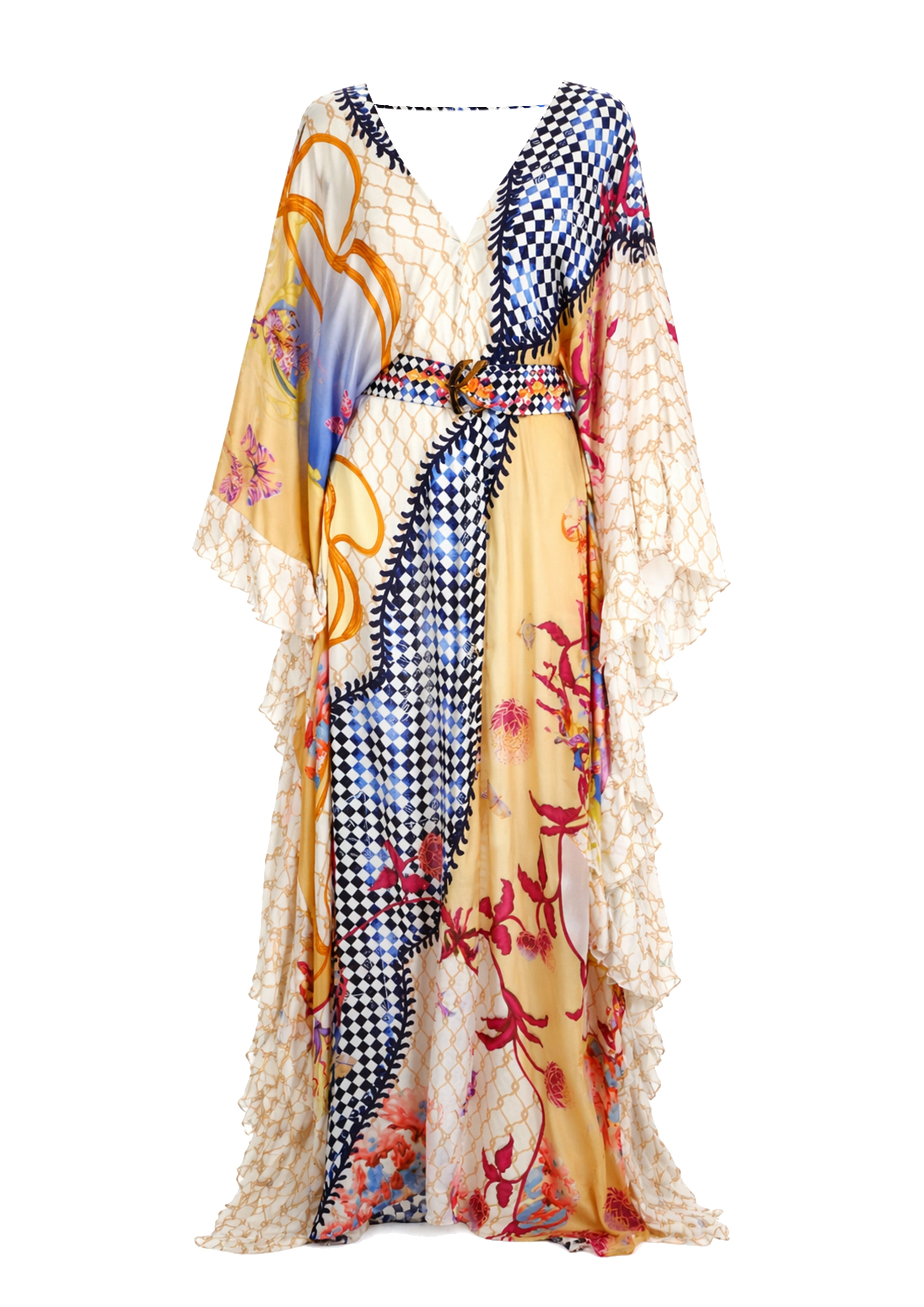 RUFFLED FULLNESS KAFTAN