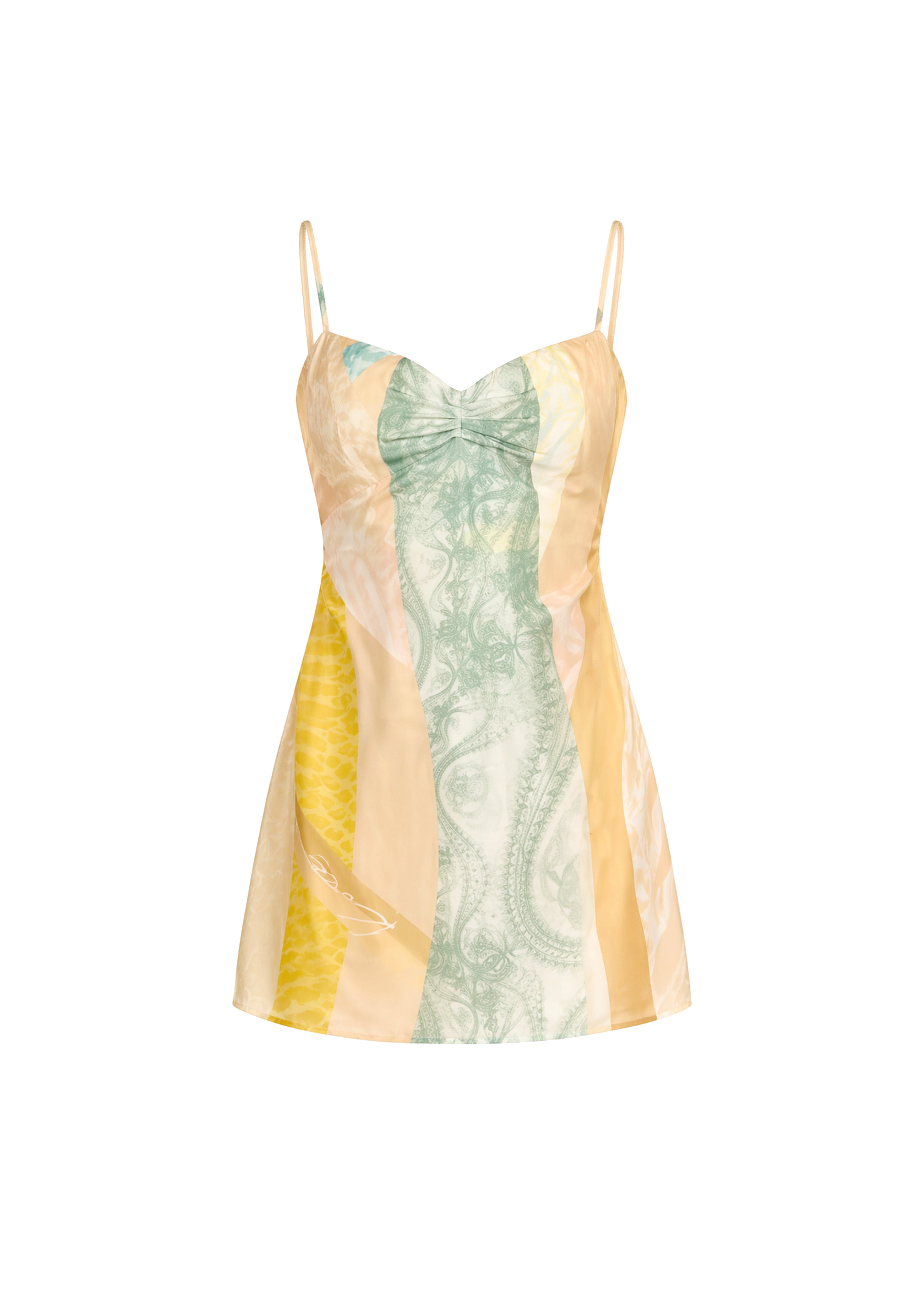 Tie-Back Tank Top Sahara Giorno in Natural Crepe
