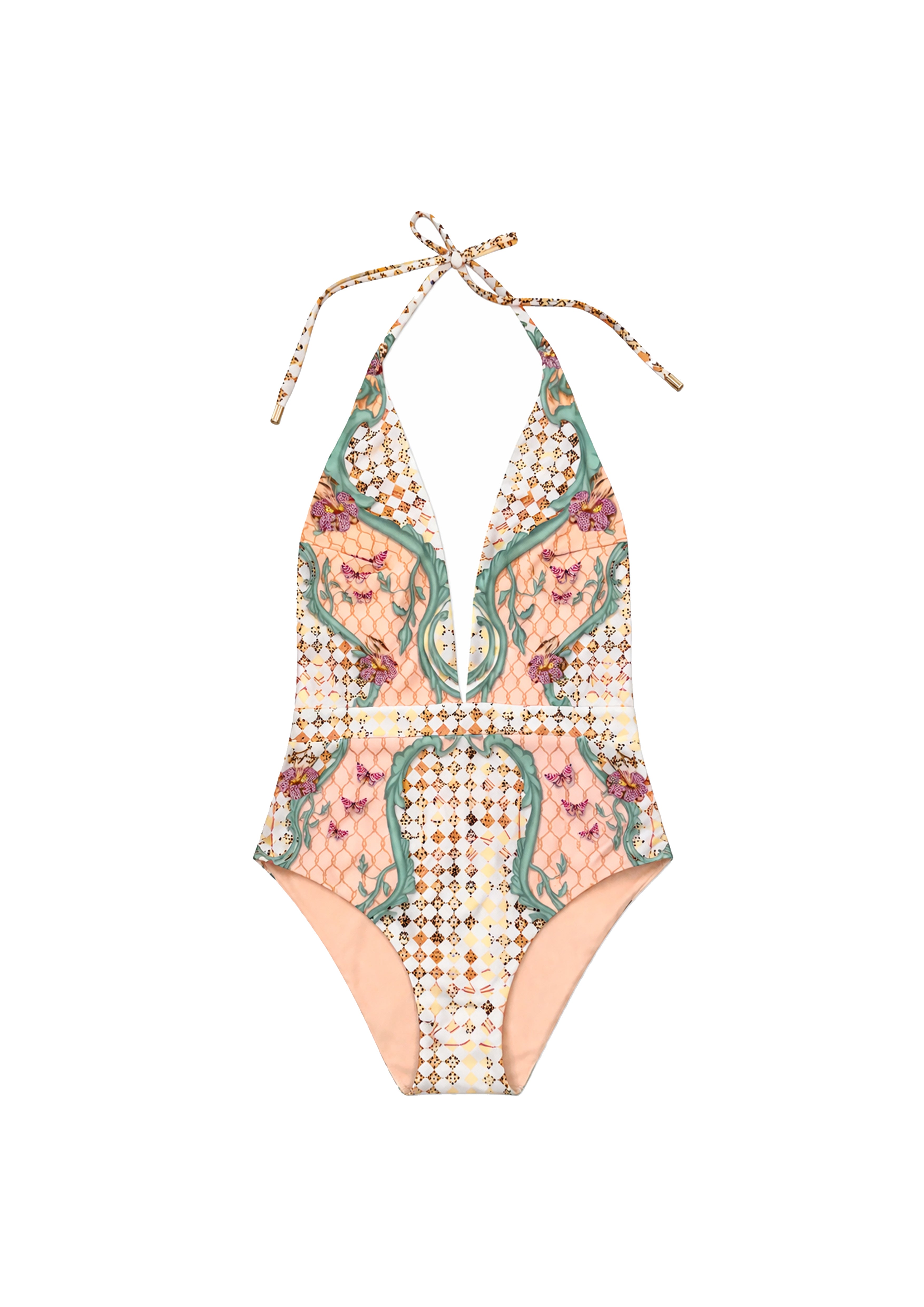 Triangle Bikini Set Jardin Au Soleil with Halterneck Design