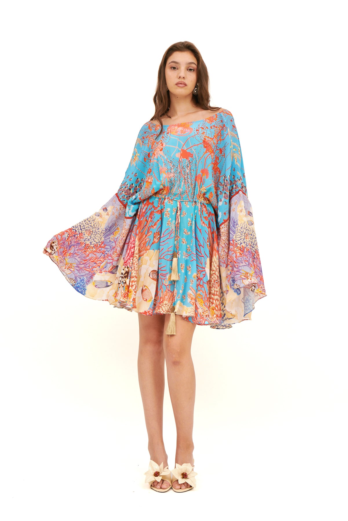 BAT TUNIC WITH DRAWSTRINGS