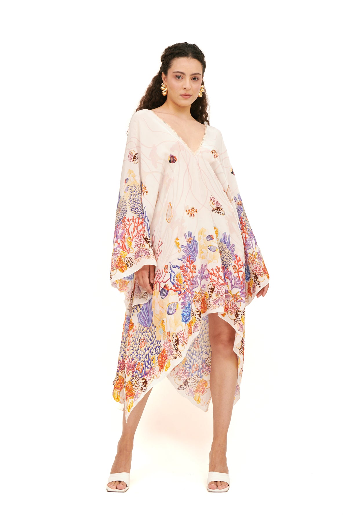 ASYMMETRIC KIMONO  MINI KAFTAN