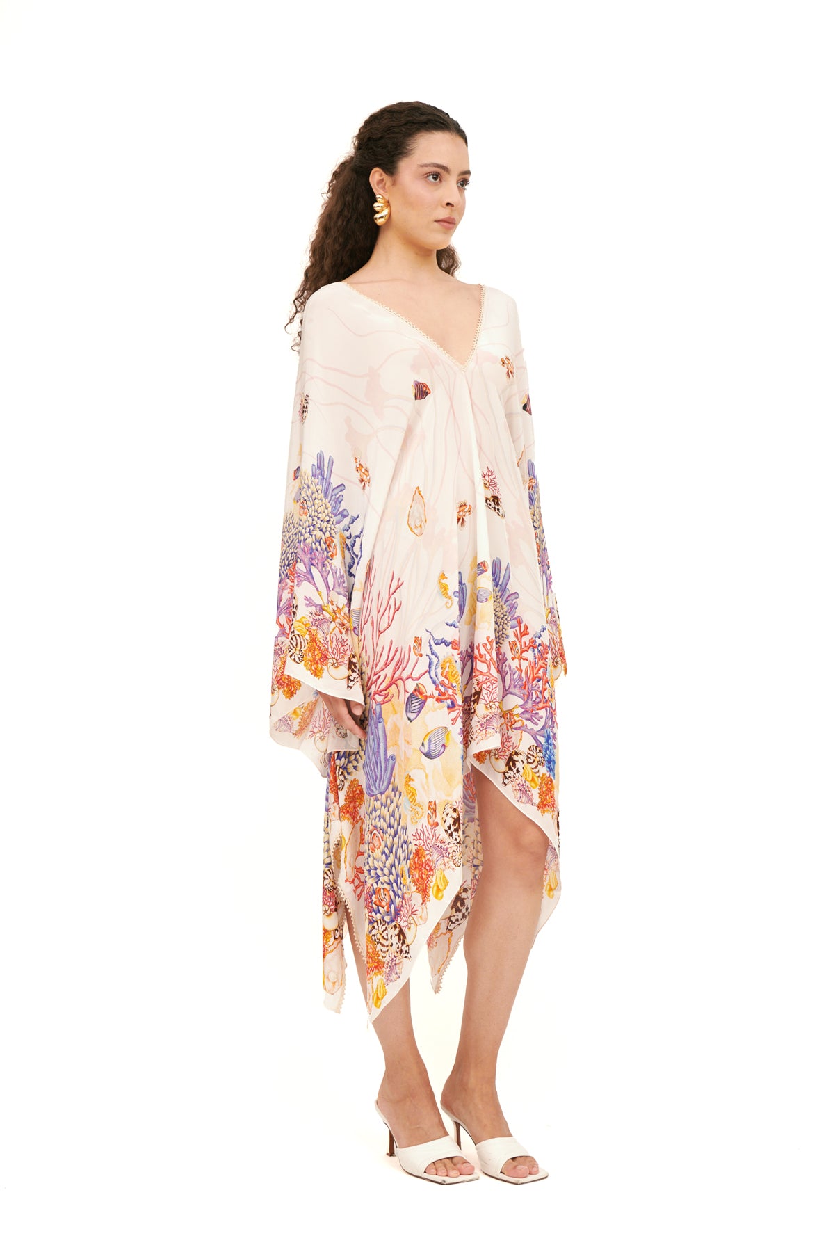 ASYMMETRIC KIMONO  MINI KAFTAN