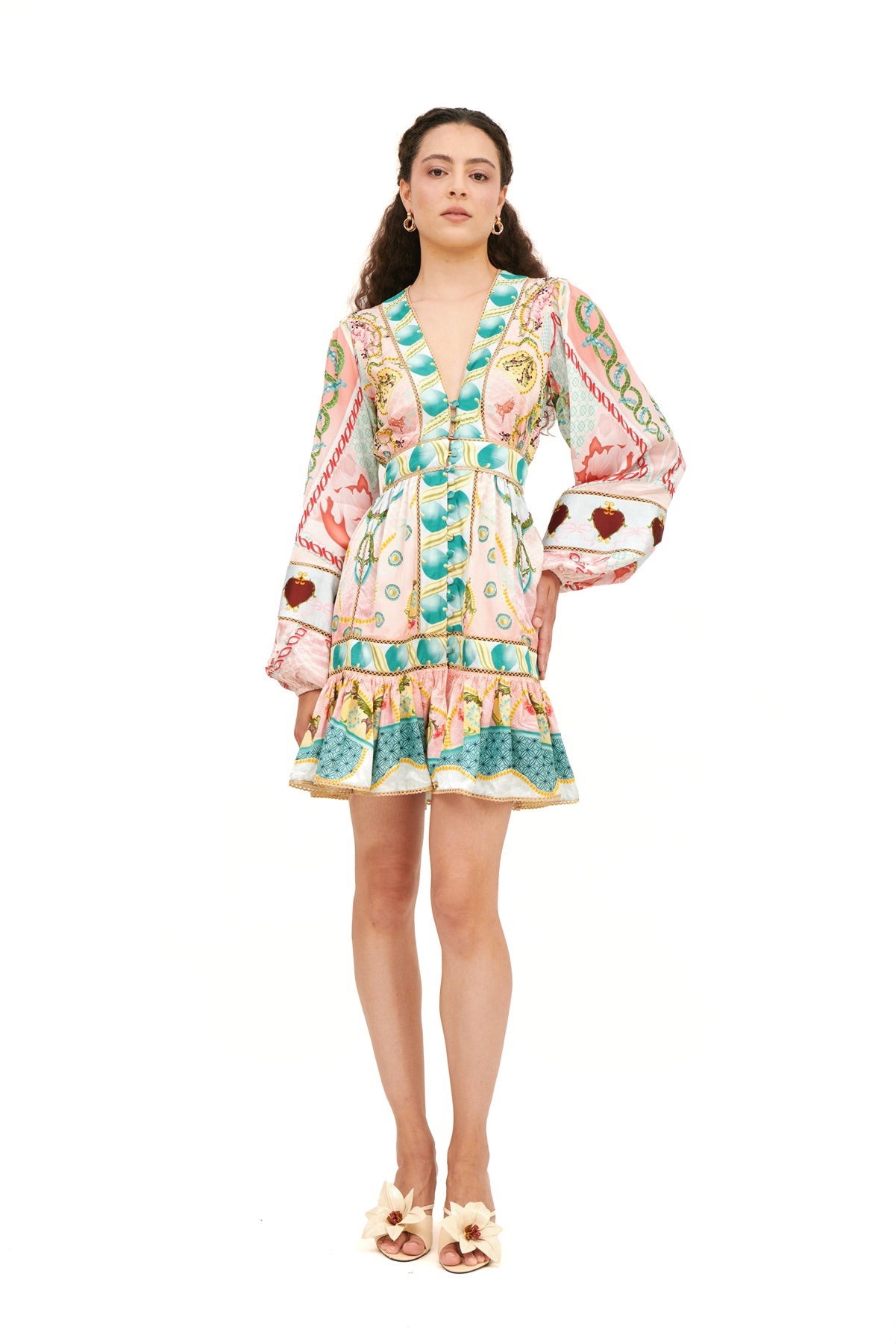 POESIA LONG ARMS MINI CHEMISIER