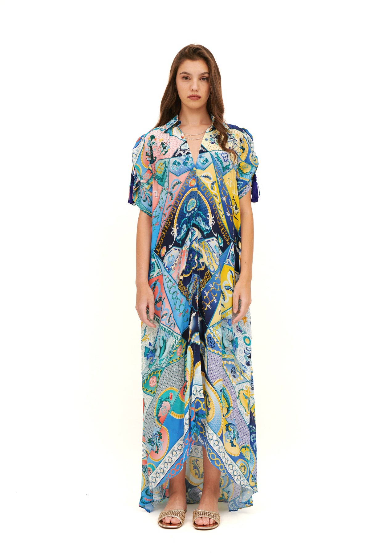 CHEMISIER WITH DRAPED BACK