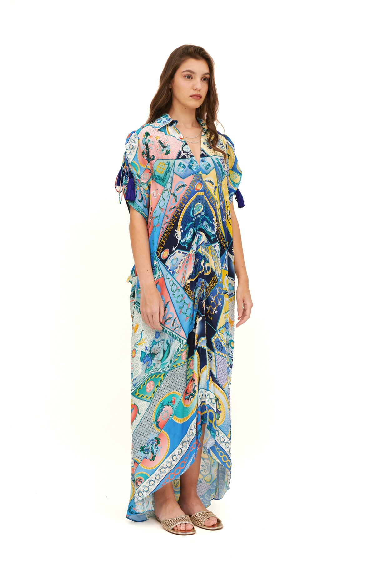 CHEMISIER WITH DRAPED BACK