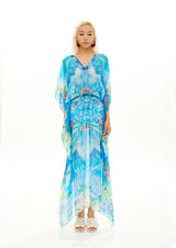 LONG V-NECK KAFTAN