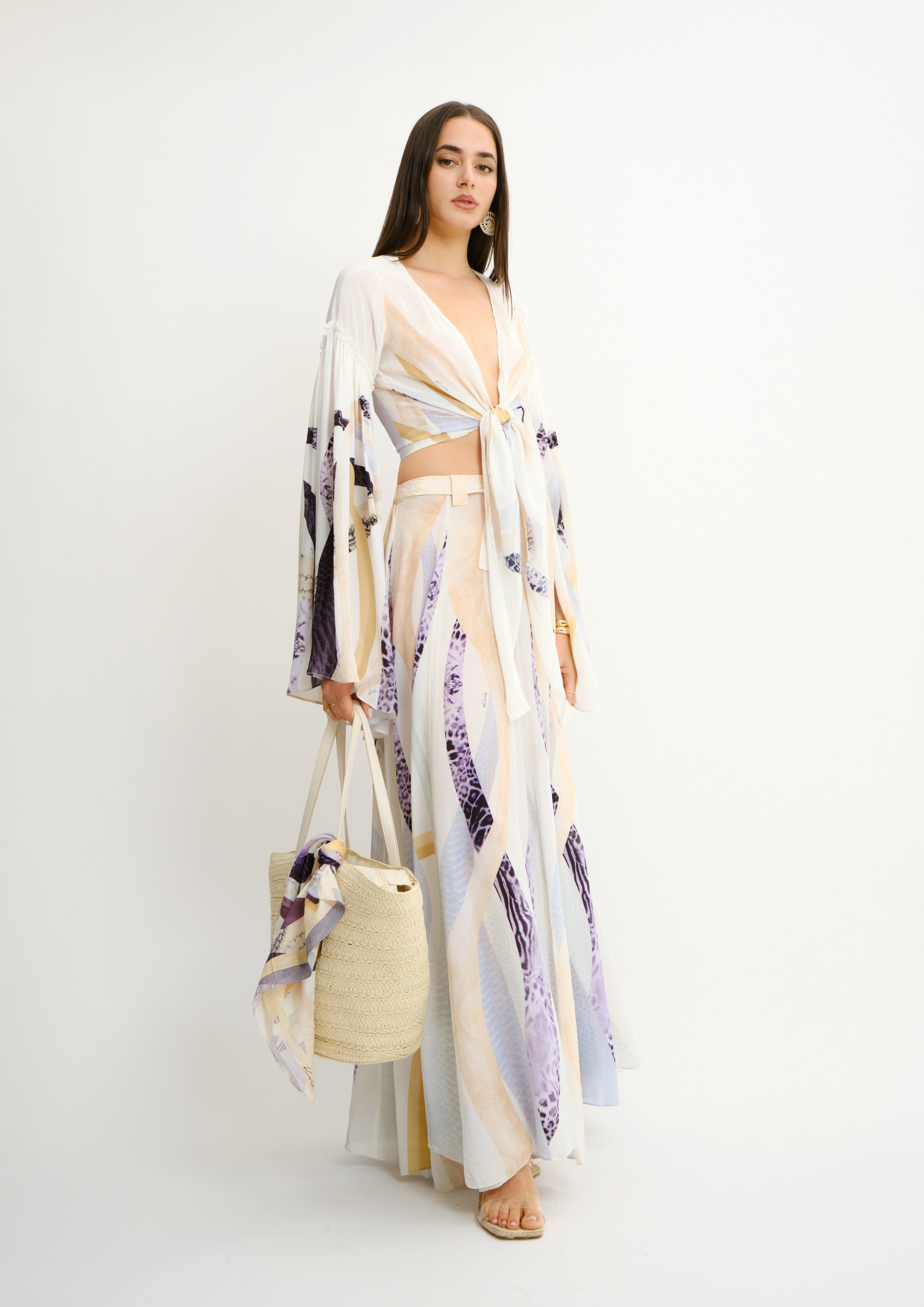 TRIANGLE MAXI SKIRT