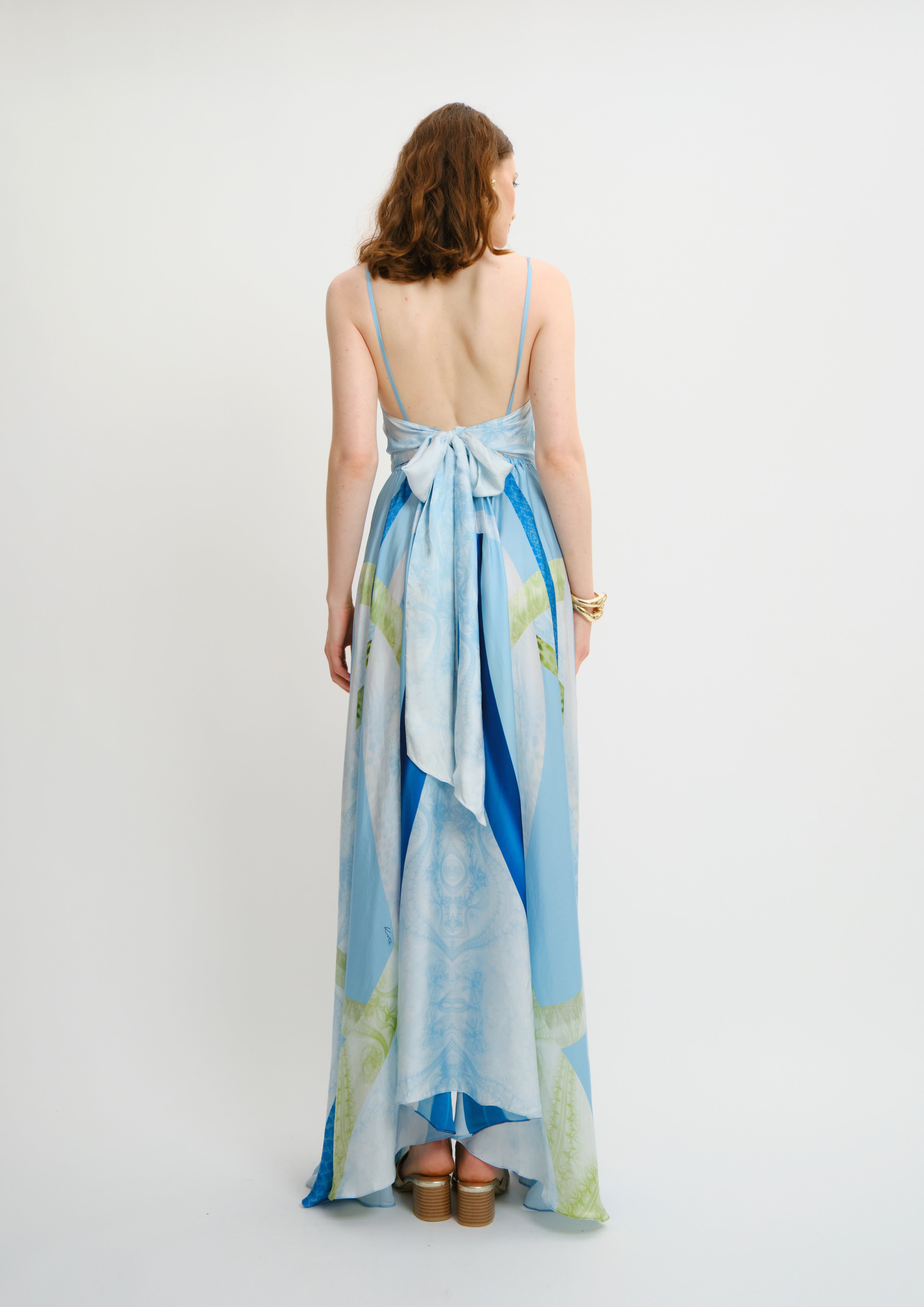 LUNA BOW MAXI DRESS