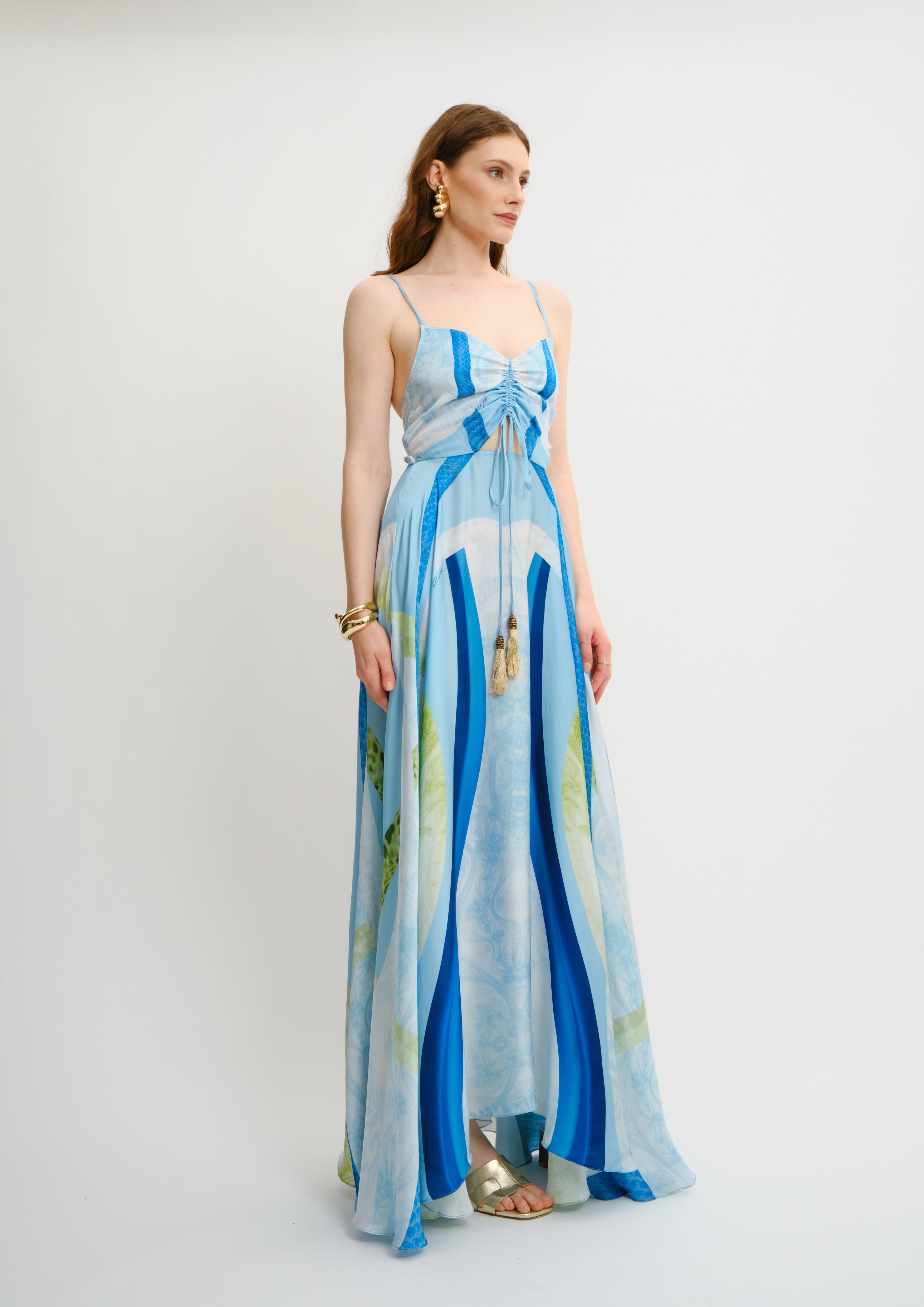 LUNA BOW MAXI DRESS
