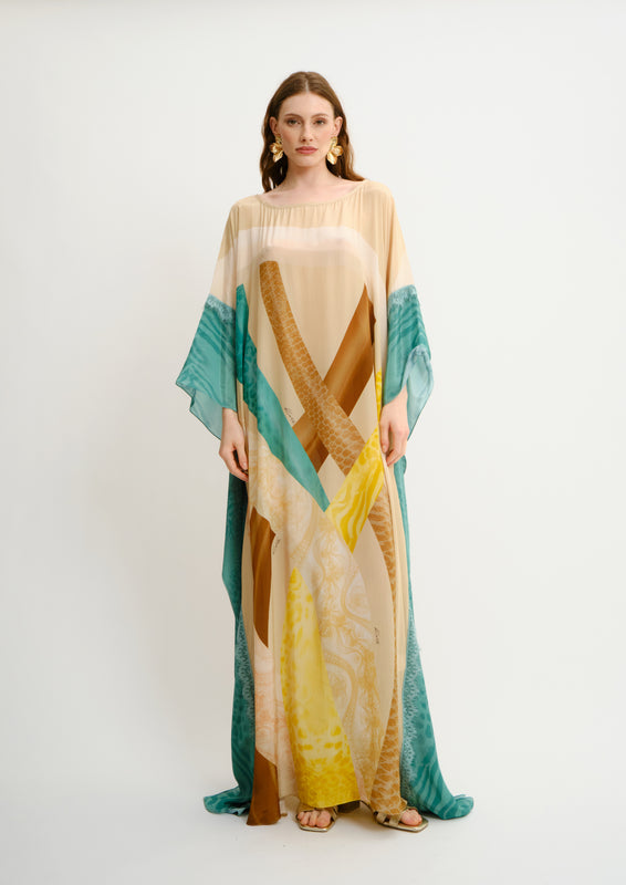 YOLKA SQUARE MAXI KAFTAN