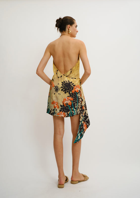 BOHEMIA HALTER MINI DRESS