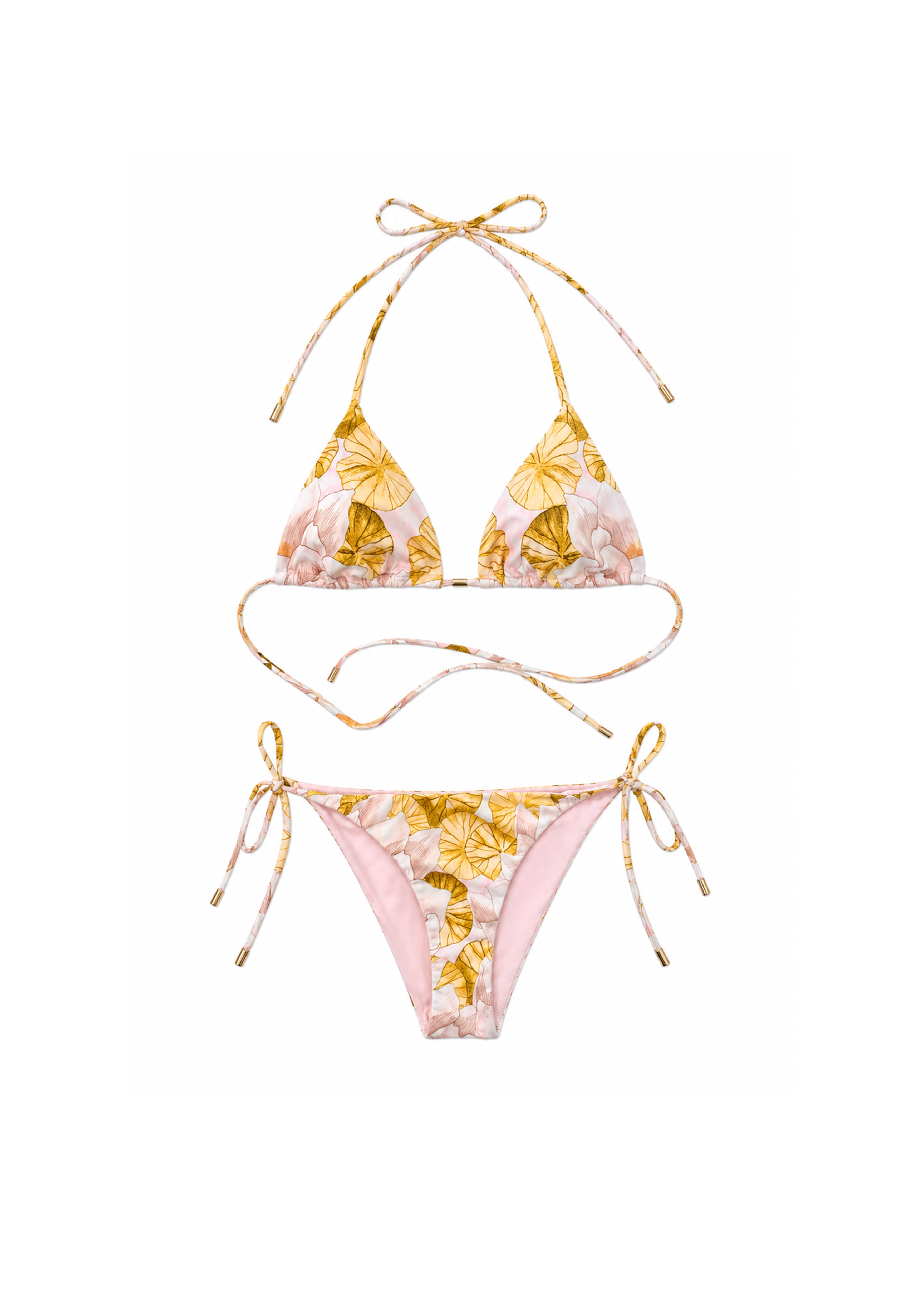 Triangle Bikini Set Jardin Au Soleil with Halterneck Design