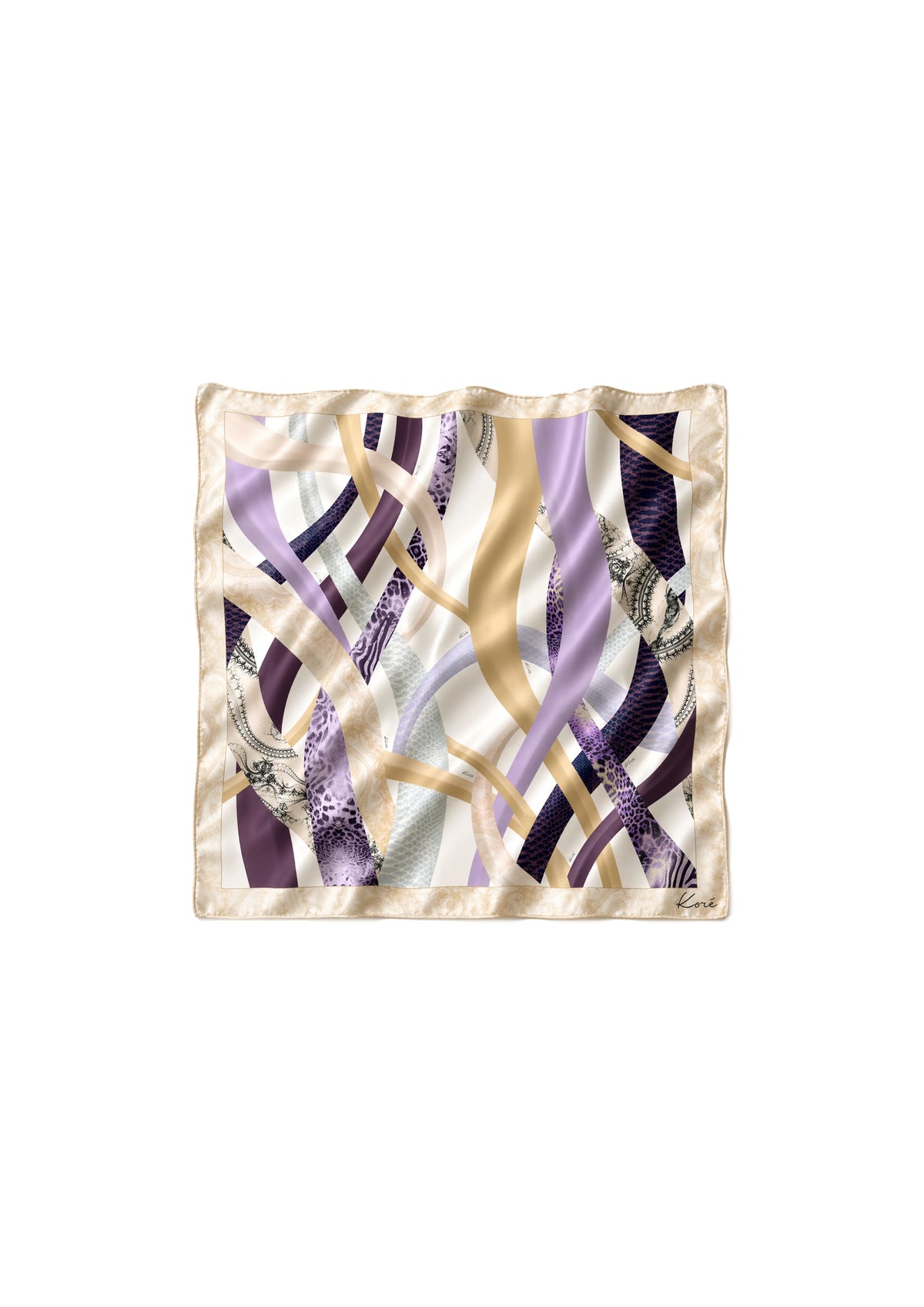 Koré Collections 60x60 cm foulard in Sahara Notte print