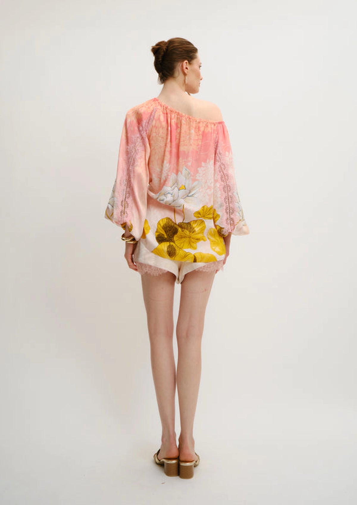 Back view of the Koré Collections Sahara Sera off-shoulder top.