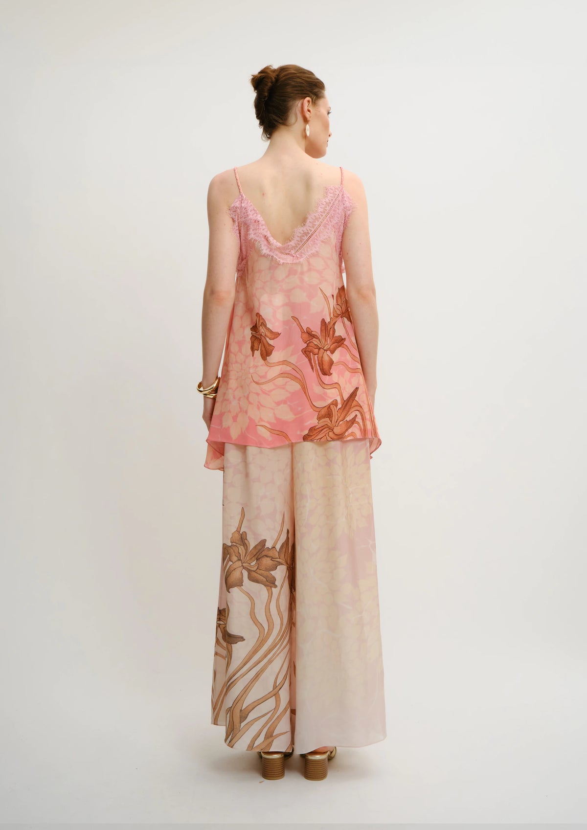 Back view of the Summer Breeze Lacy Tank Top by Koré Collections