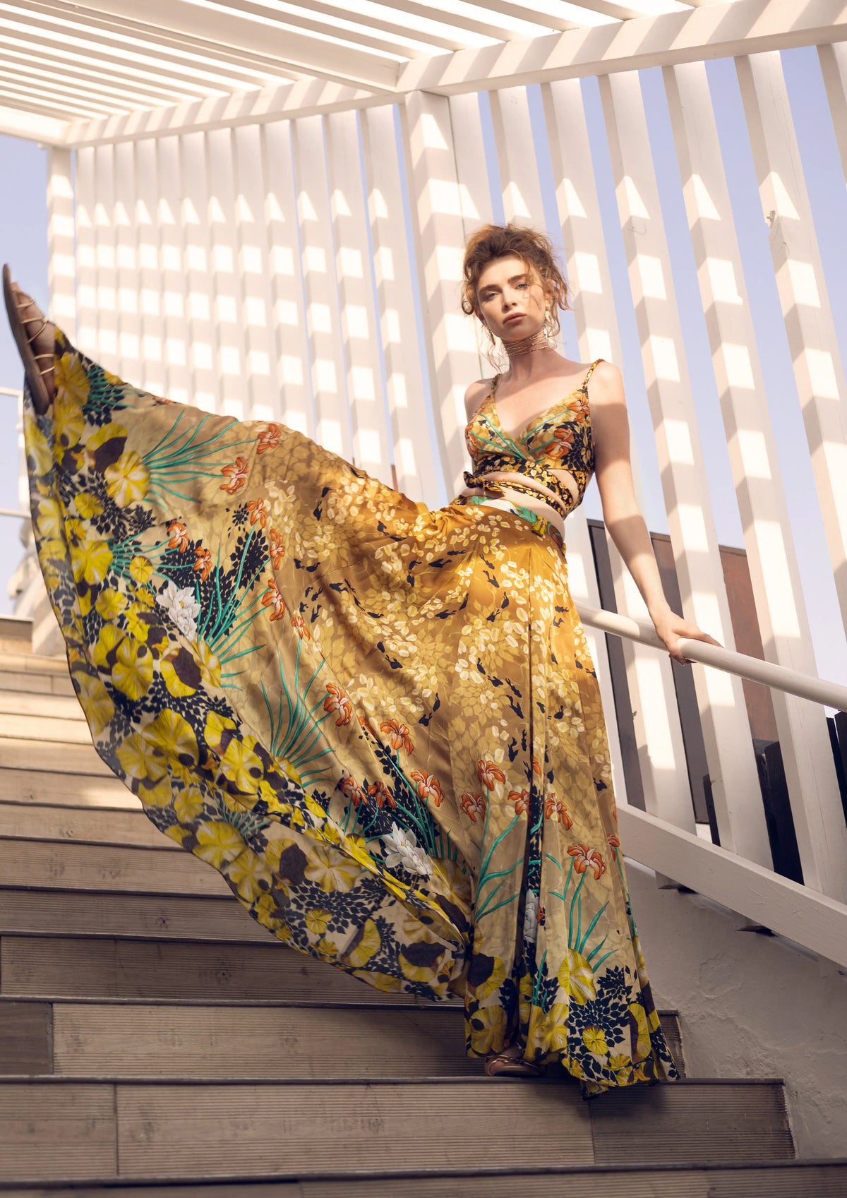 Jardin de Lune Triangle Maxi Skirt