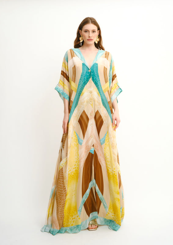Endless Summer Cover Up Sahara Giorno in Natural Crepe
