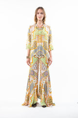 SHIRT WITH DRAPED BACK