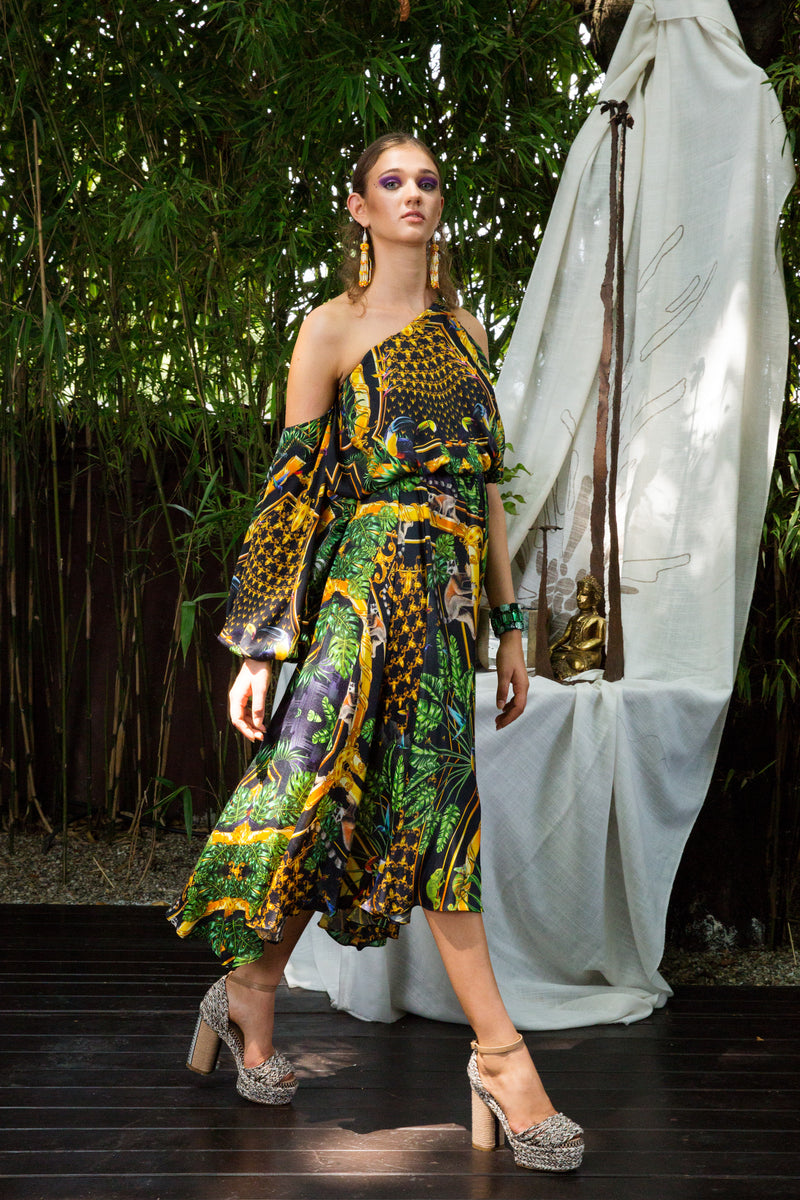 MONOSHOULDER DRESS