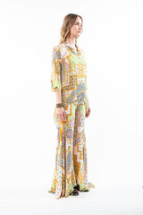 SHIRT WITH DRAPED BACK