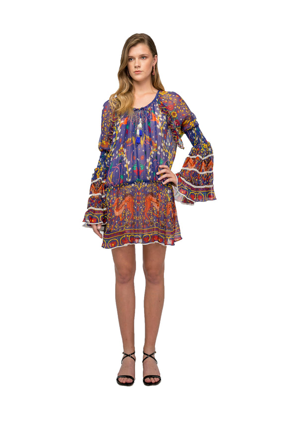 SHORT BOHO RICH DRESS