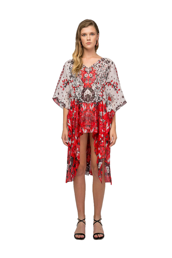 SIDE PLEATED SHORT KAFTAN