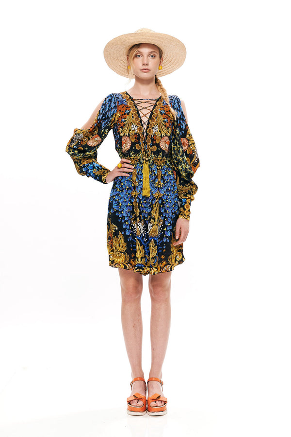 LACING SHORT JUMPSUIT